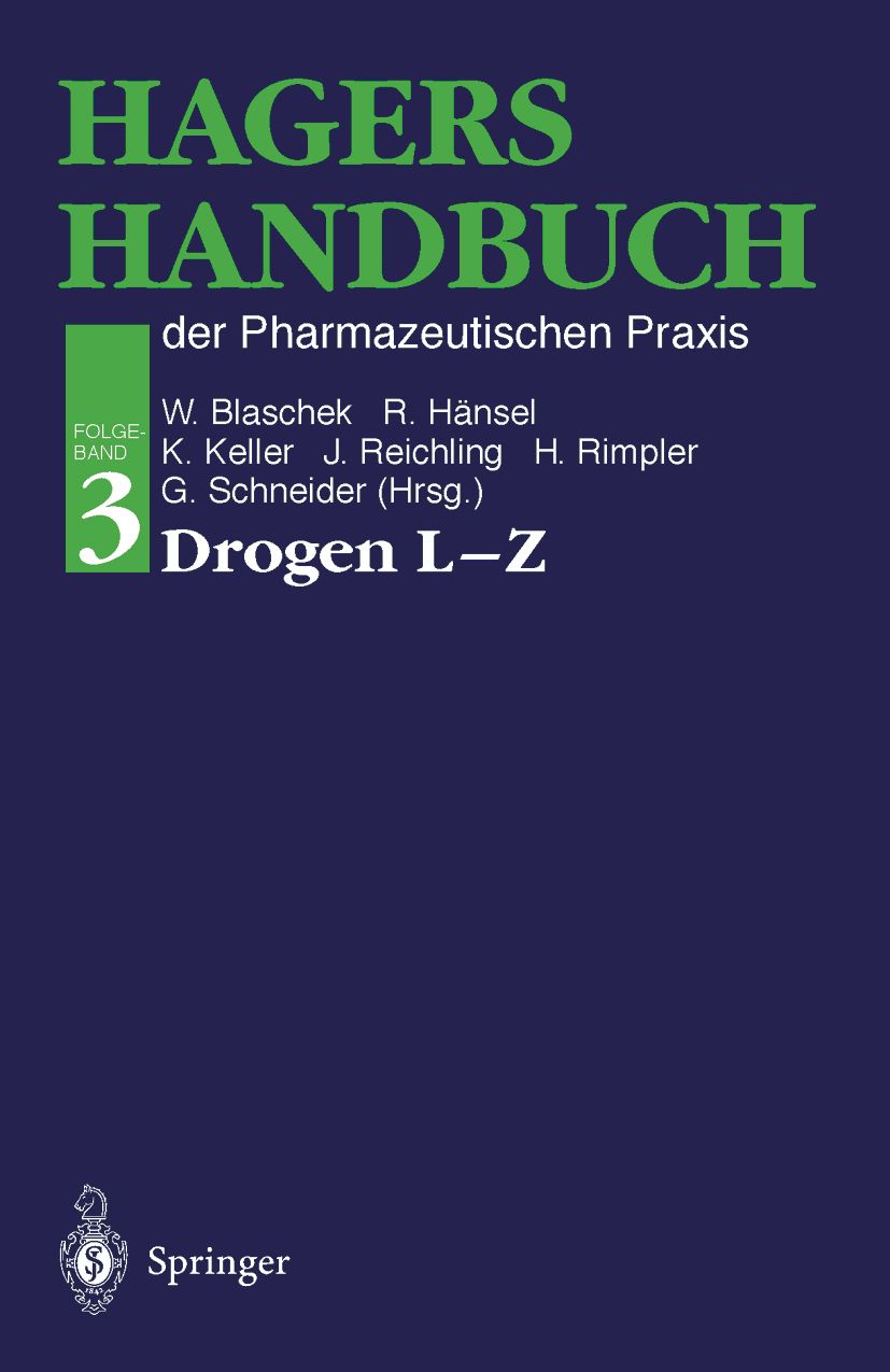 Hagers Handbuch der Pharmazeutischen Praxis