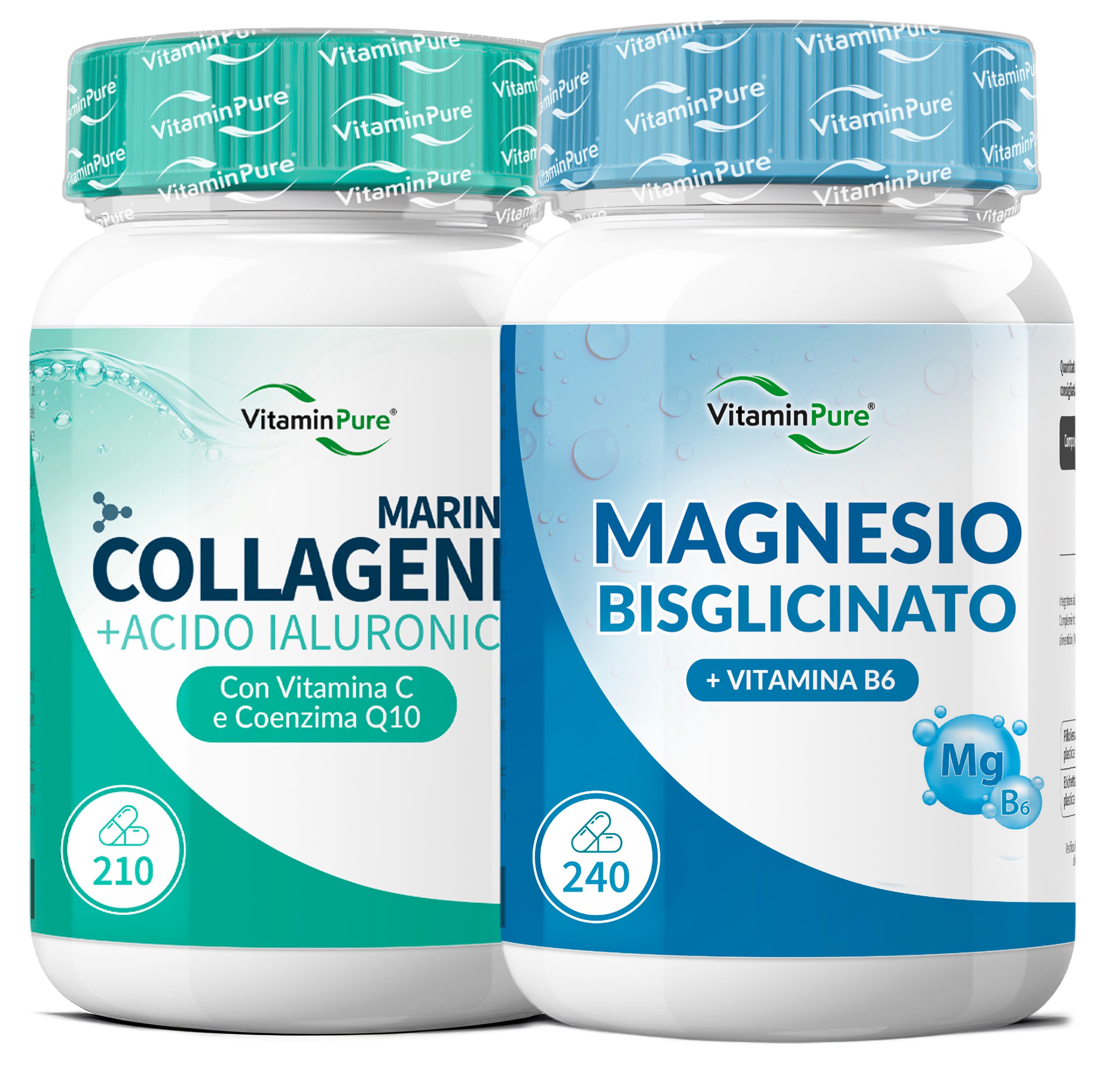 PROMO Magnesio Bisglicinato + Collagene Marino, Articolazioni & Muscoli in equilibrio, VitaminPure®