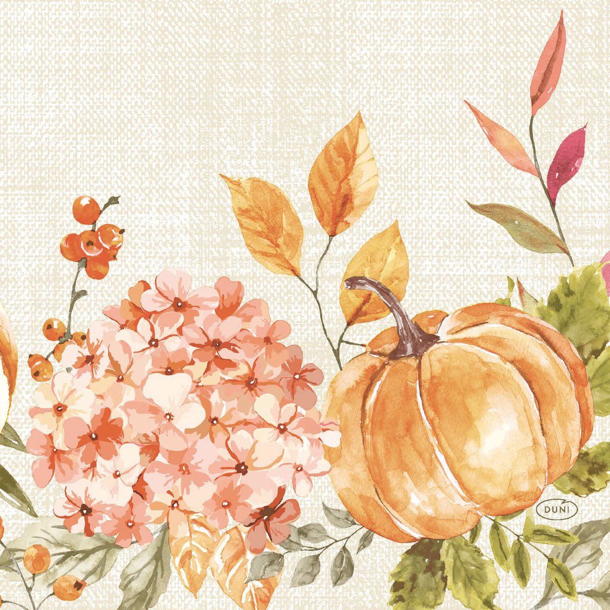 Spicy Pumpkin Servietten 33 3-lagig 1/4-Falz 250 St Tücher