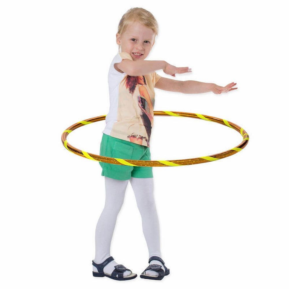 Hoopomania Super Star Kinder-Hula-Hoop | Ø 80 cm Gelb-Gelb 1 St