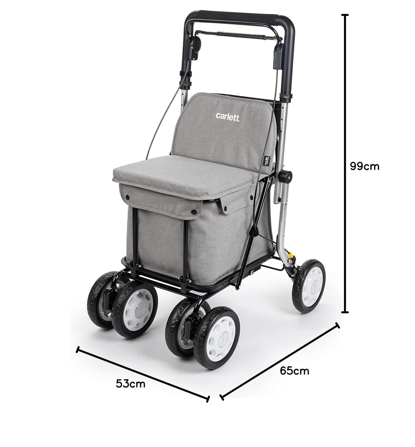 Carlett Comfort Assist Rollator Trolley