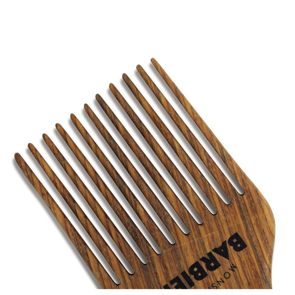 Monsieur BARBIER - Afro-Styling-Kamm für Bart und Haare aus Sandelholz