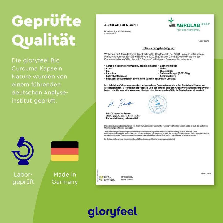 gloryfeel® Bio Curcuma Kapseln