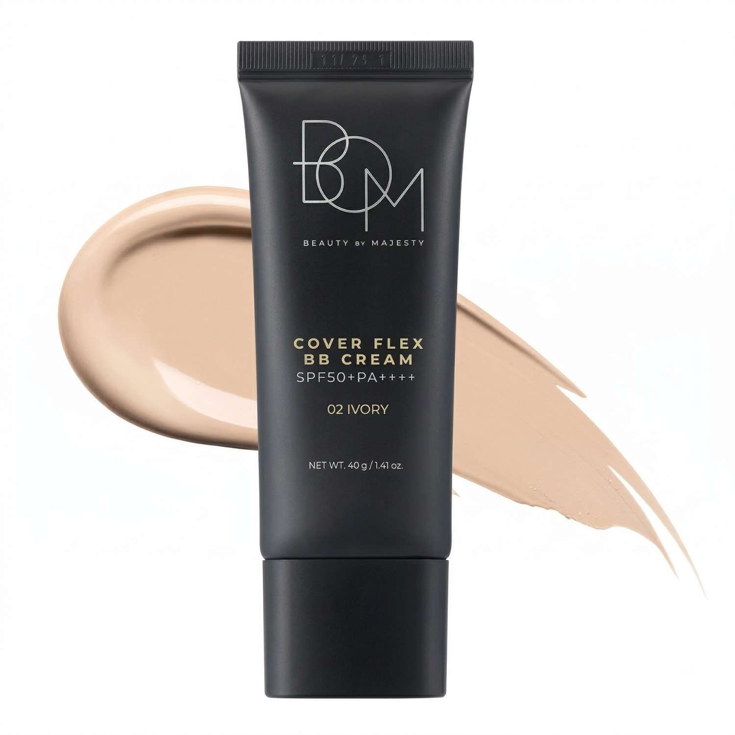 BOM Cover Flex BB Cream Spf50+Pa++++ 02 Ivory 40 g Creme