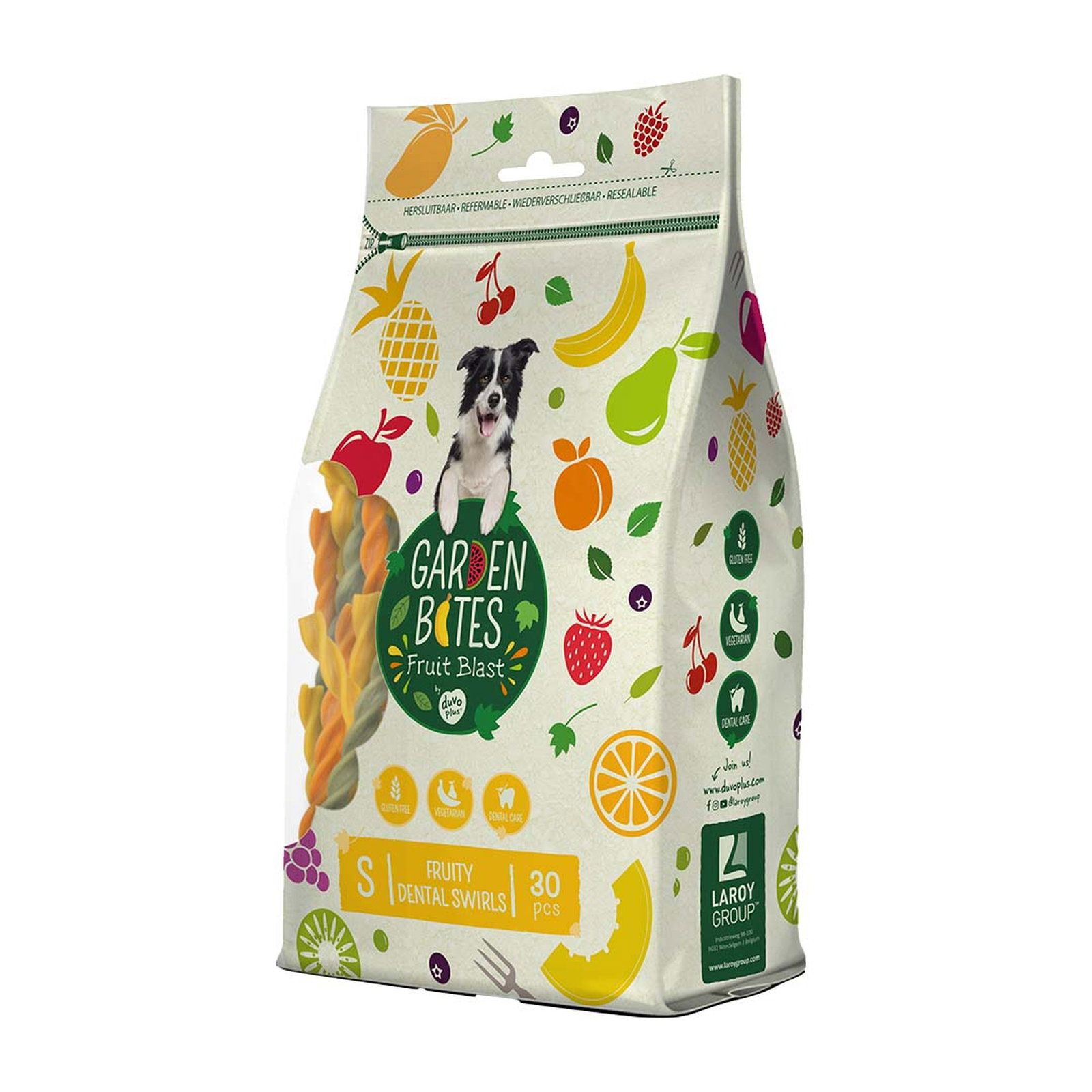 Garden Bites - Fruity Dental Swirls - vegetarischer Kausnack für Hunde