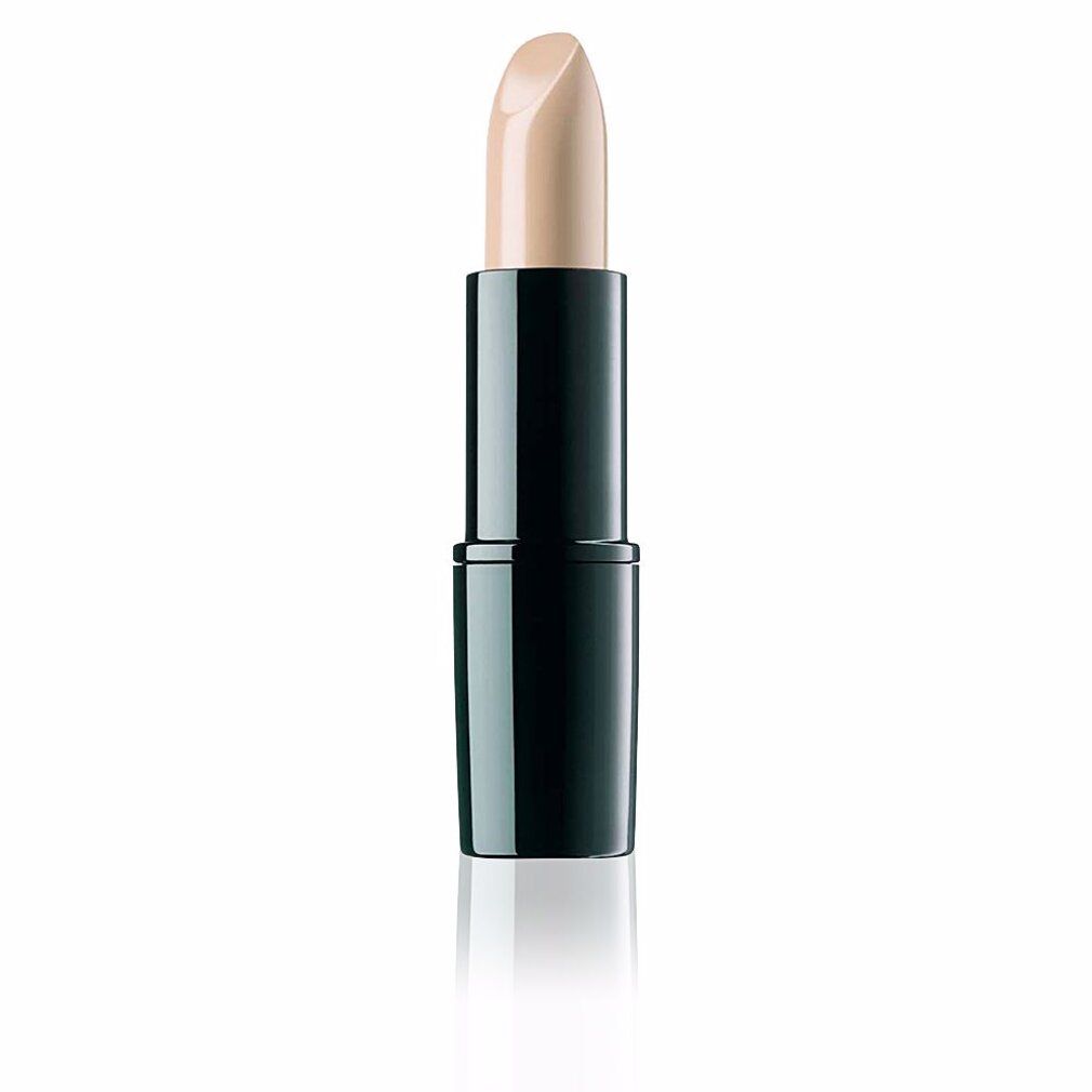 Artdeco Perfect Stick. Schwarzer Stift mit beigefarbener Spitze. Auf weißem Hintergrund.
