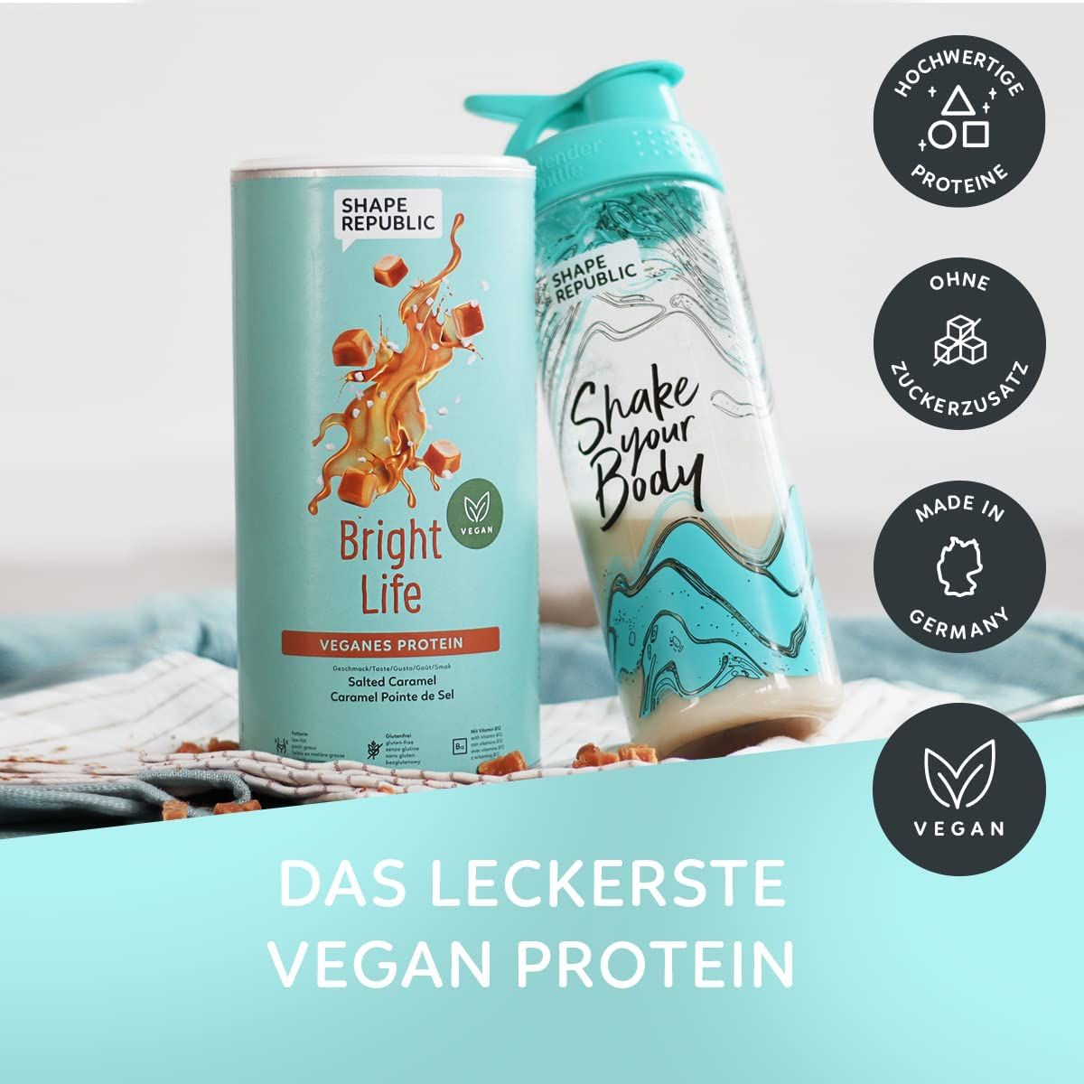 Whey Protein shake | Eiweißpulver zum nachhaltigen Muskelaufbau | Hochwertige Proteine