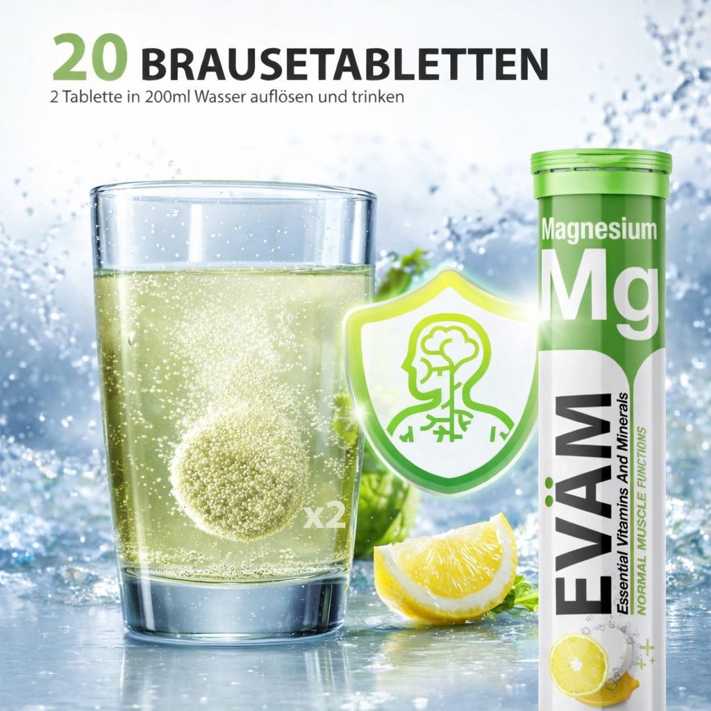 EVÄM Magnesium Brausetabletten - 3 Set