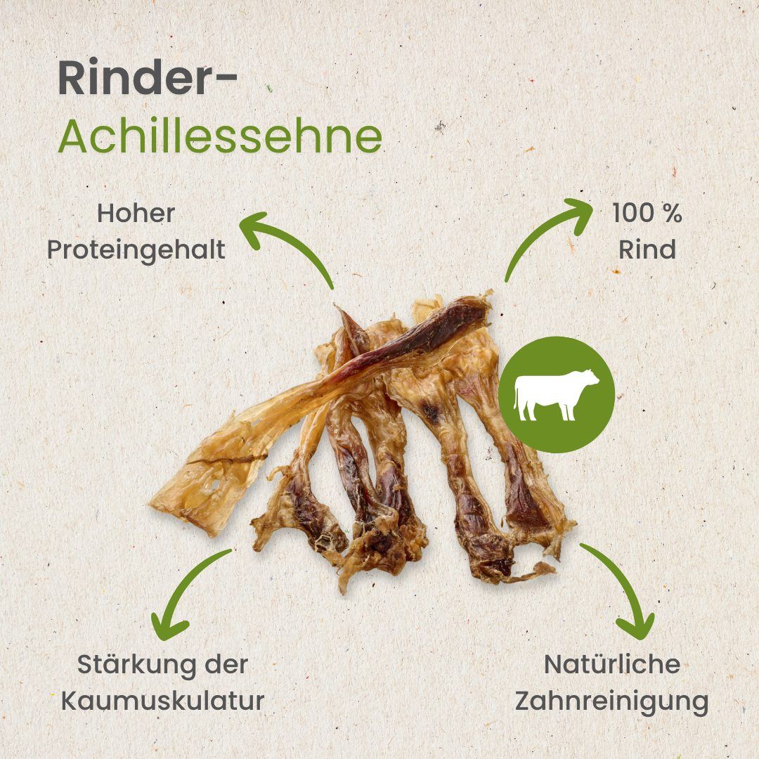 Getrocknete Lamm-Lunge für Hunde, 100% Lamm.