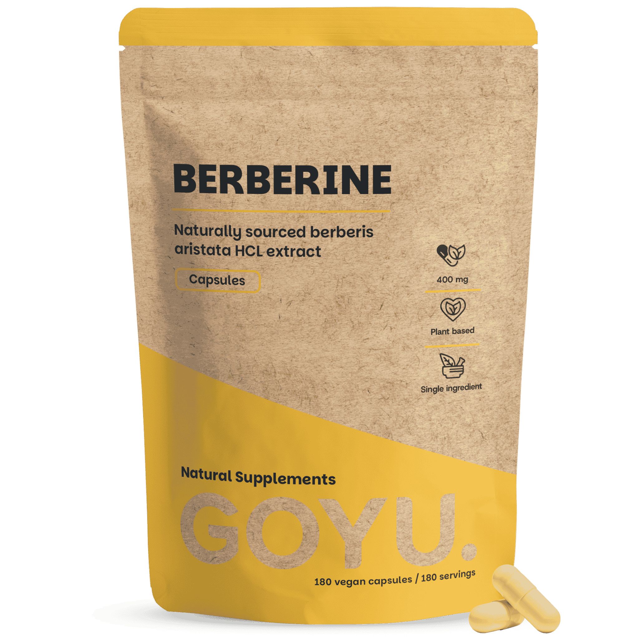 GOYU® – Berberine Extract Capsules 400 mg Voordeelverpakking 180