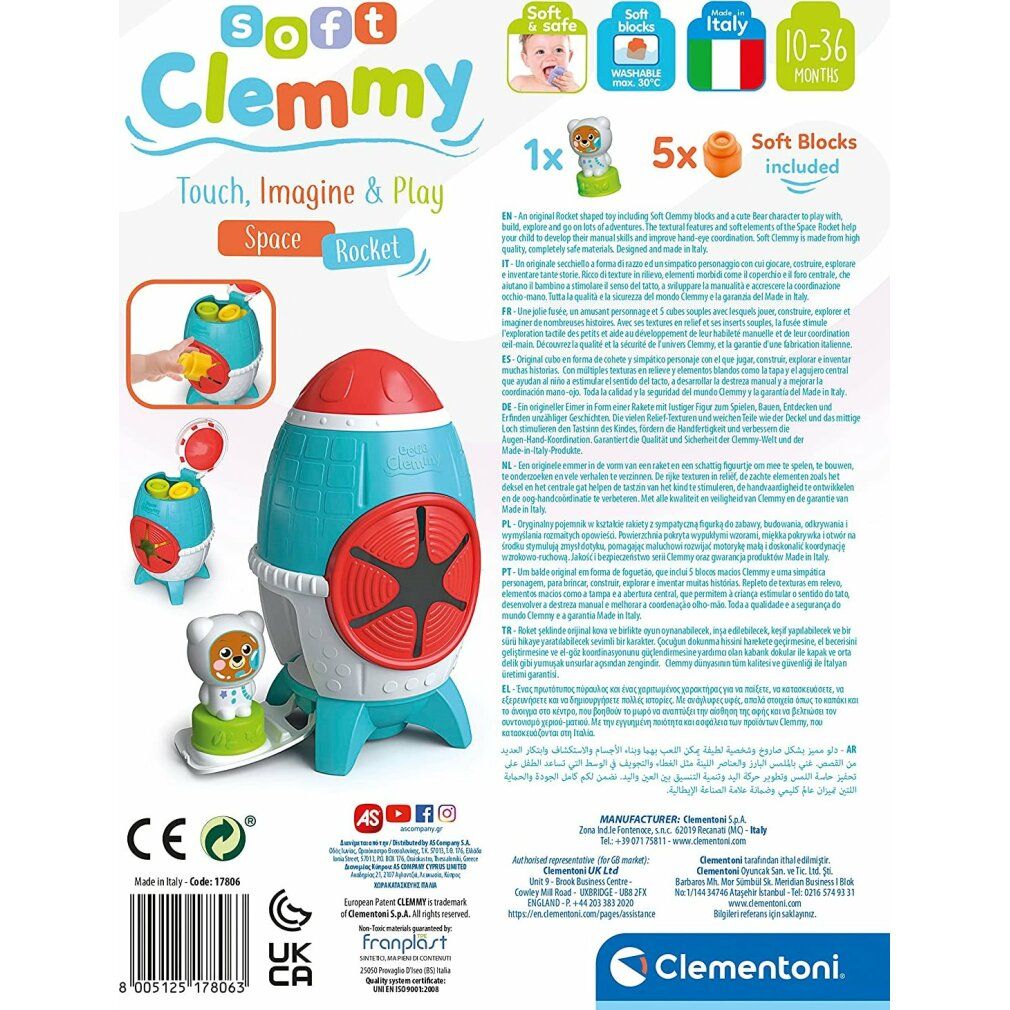 Clementoni Baby Clemmy - Sinnesrakete mit Bauklötzen