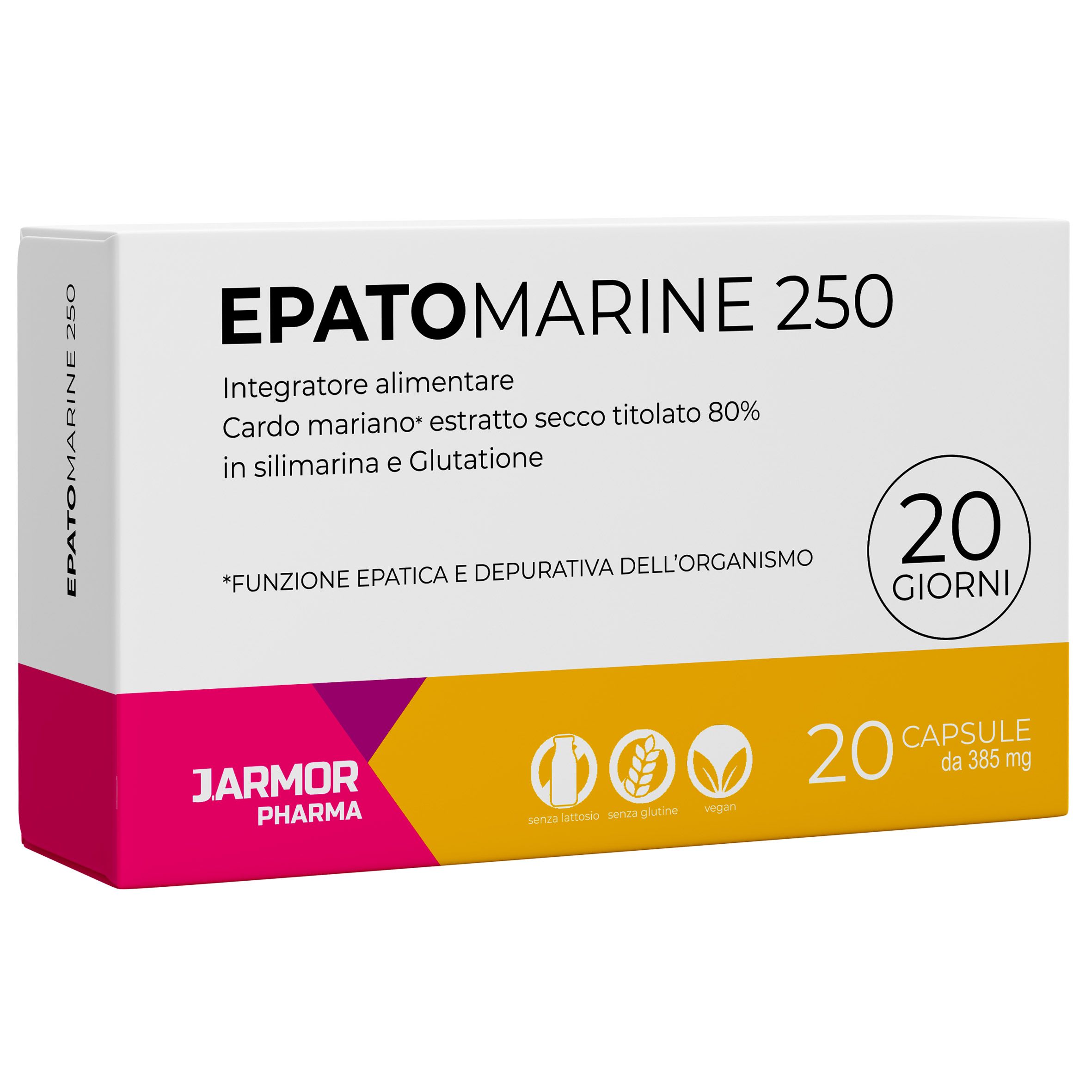 Depurativo Fegato Cardo Mariano con Glutatione 200 mg Silimarina - Epatomarine 20