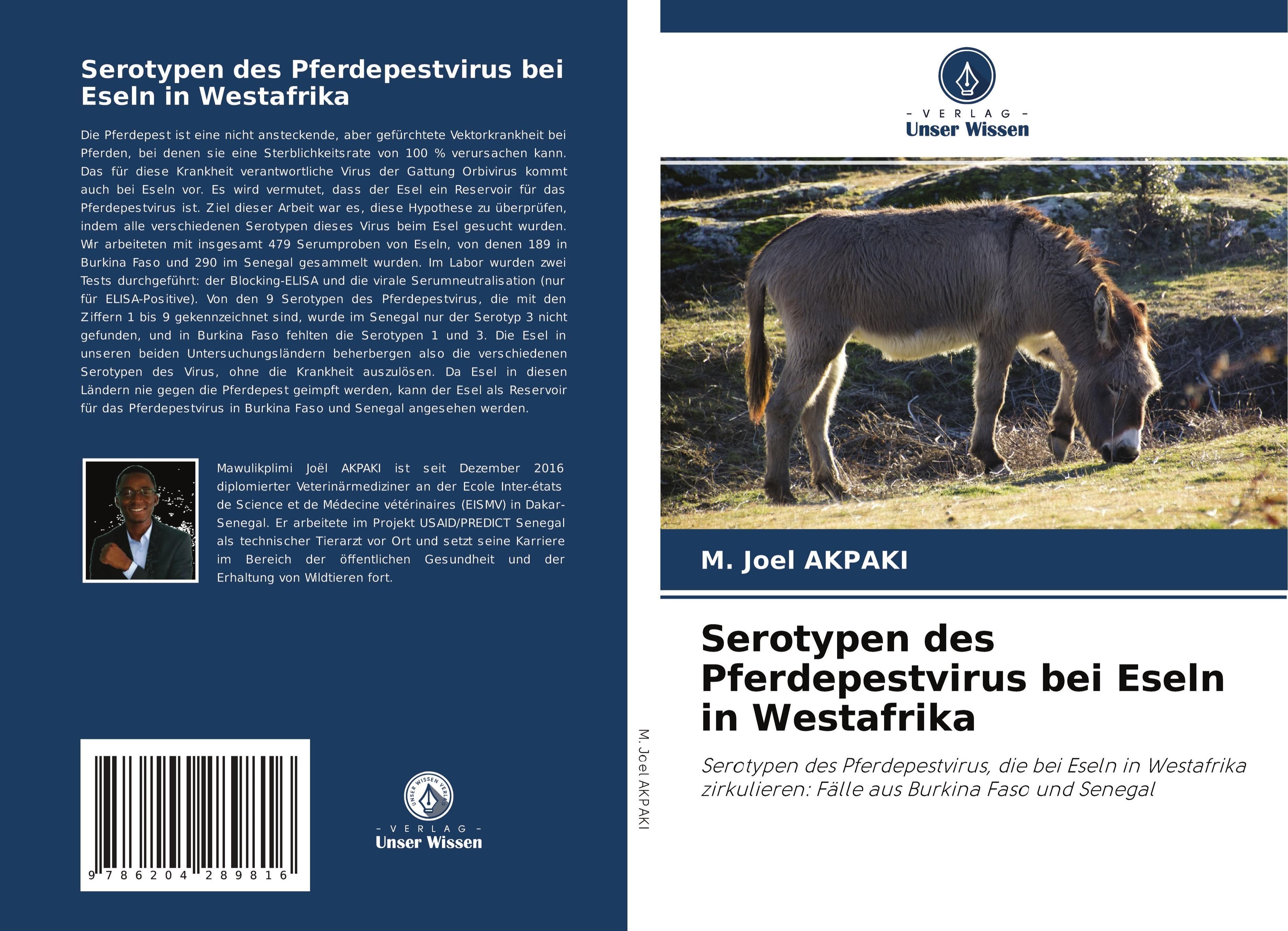 Serotypen des Pferdepestvirus bei Eseln in Westafrika Serotypen des Pferdepestvirus, die bei Esel...