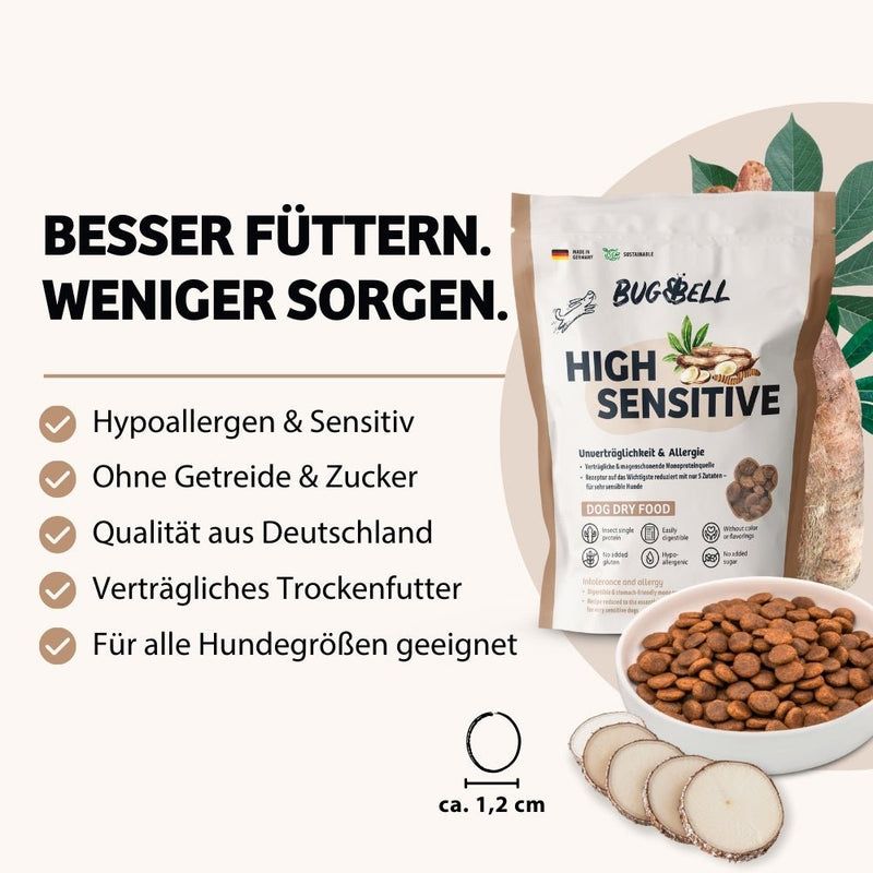 BugBell Trockenfutter HighSensitive - Unverträglichkeit & Allergie