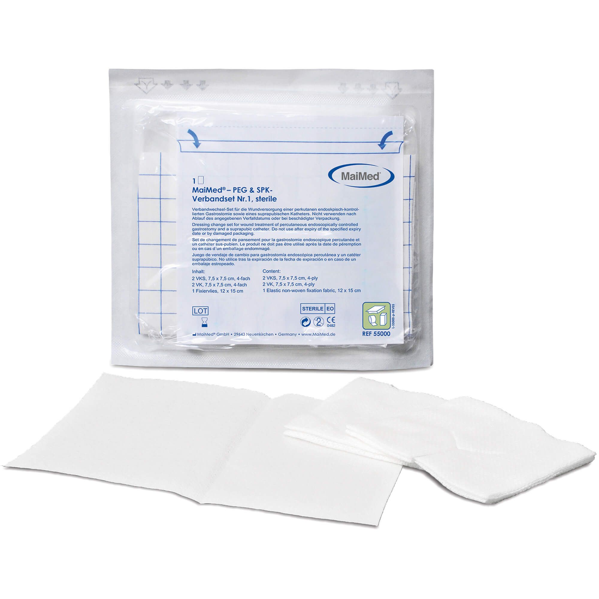 Maimed Peg+Spk Verbandset Nr.1 steril 15 St Verband