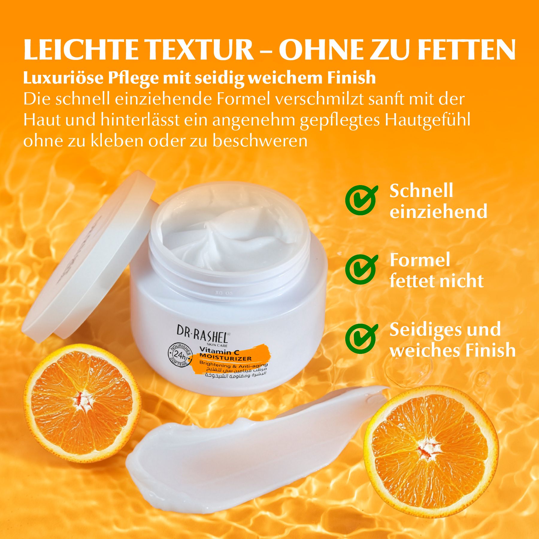 DR.RASHEL Tagescreme Vitamin C Aufhellende Feuchtigkeitscreme für Hautpflege