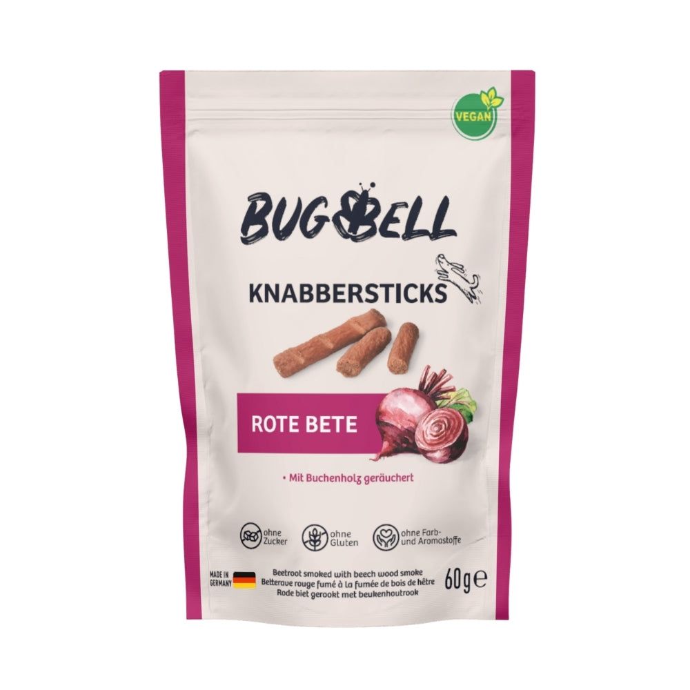 BugBell Knabbersticks - Rote Bete 60 g Futter