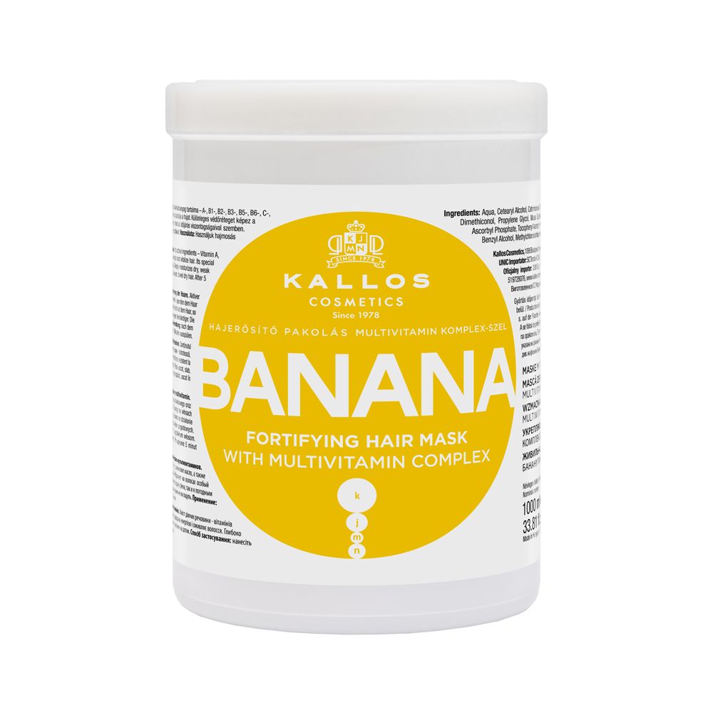 Maschera per capelli all'estratto di banana