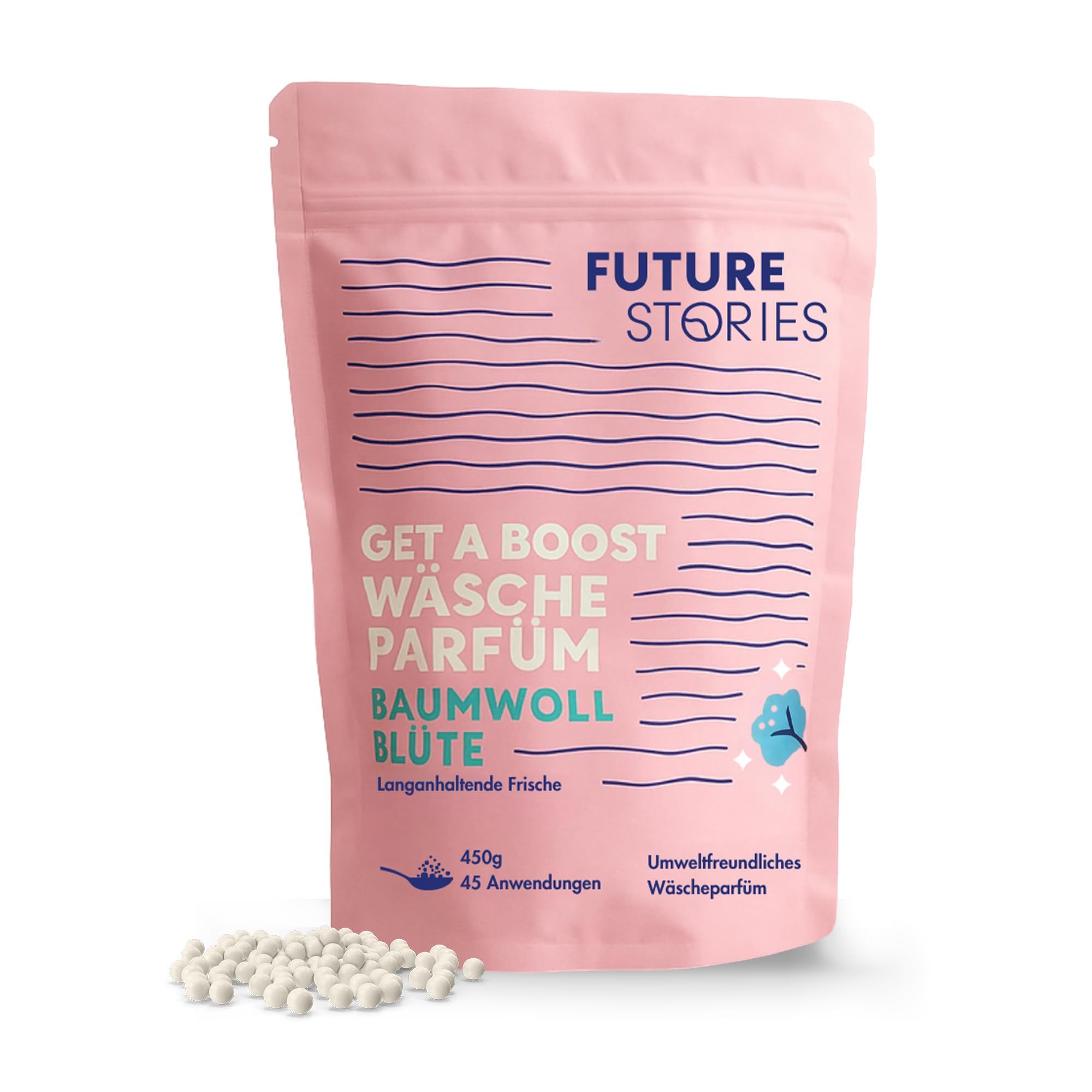 Future Stories Wäscheparfüm - Baumwollblüte 450 g Kugeln
