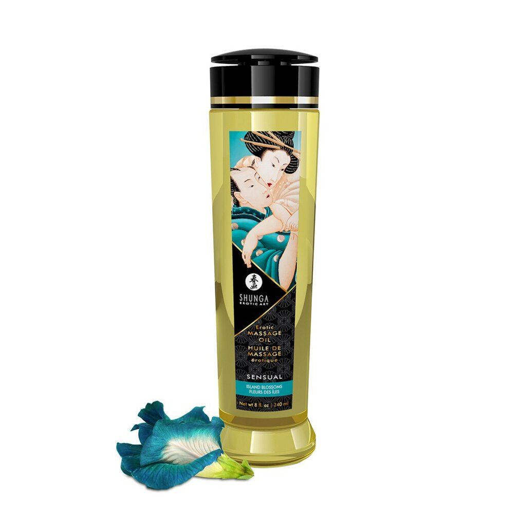 shunga Massage Öl Sensual (Island Blossoms)