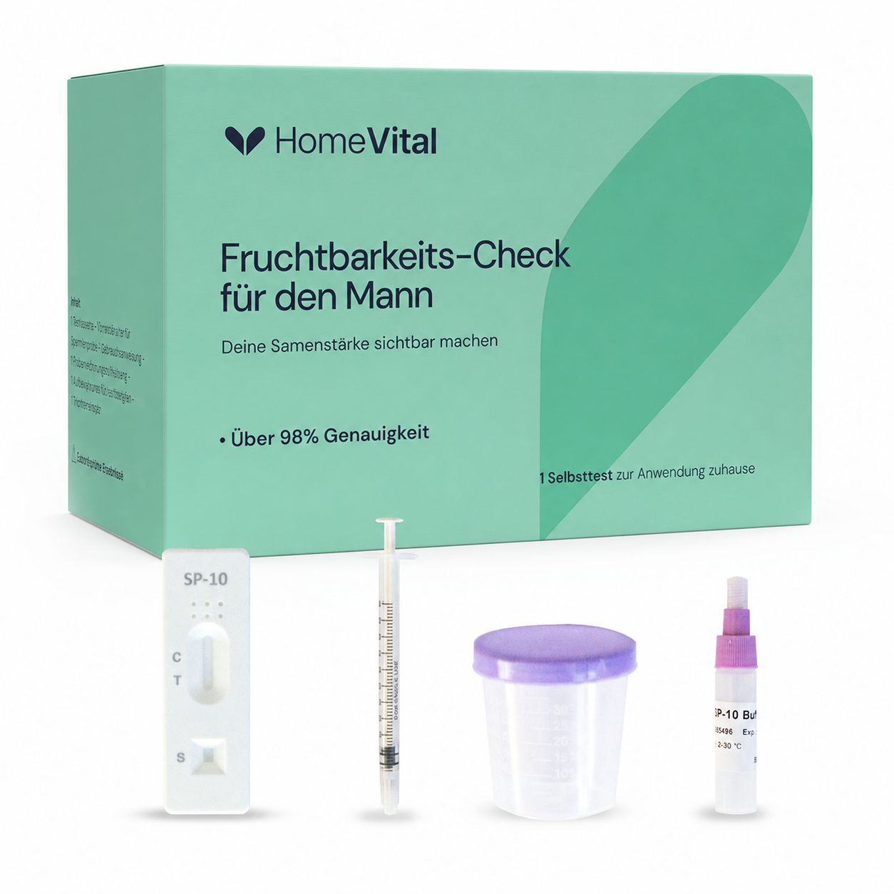 Homevital Fruchtbarkeits-Check Mann Selbsttest 1 St Test