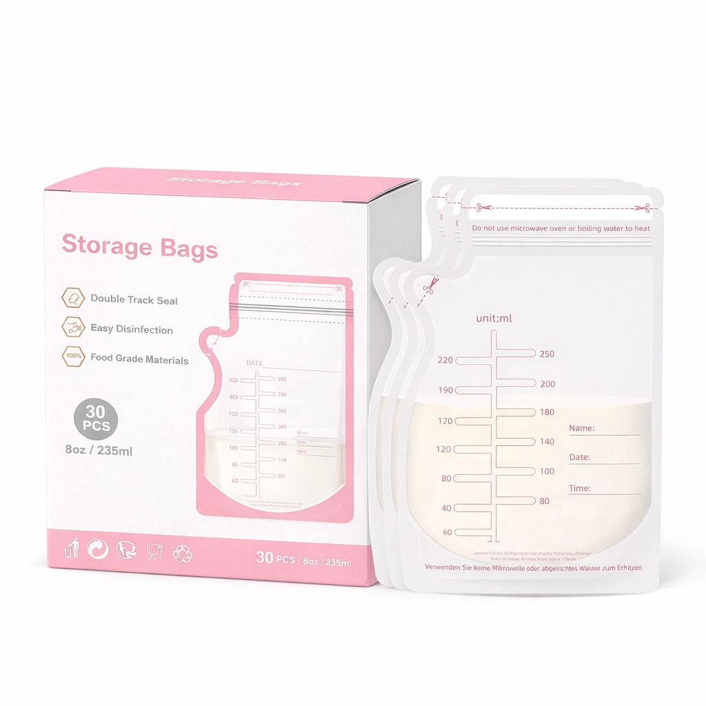 Muttermilchbeutel 250 ml, BPA-frei, auslaufsicher, beschriftbar 1 Pc Aufbewahrungslösung