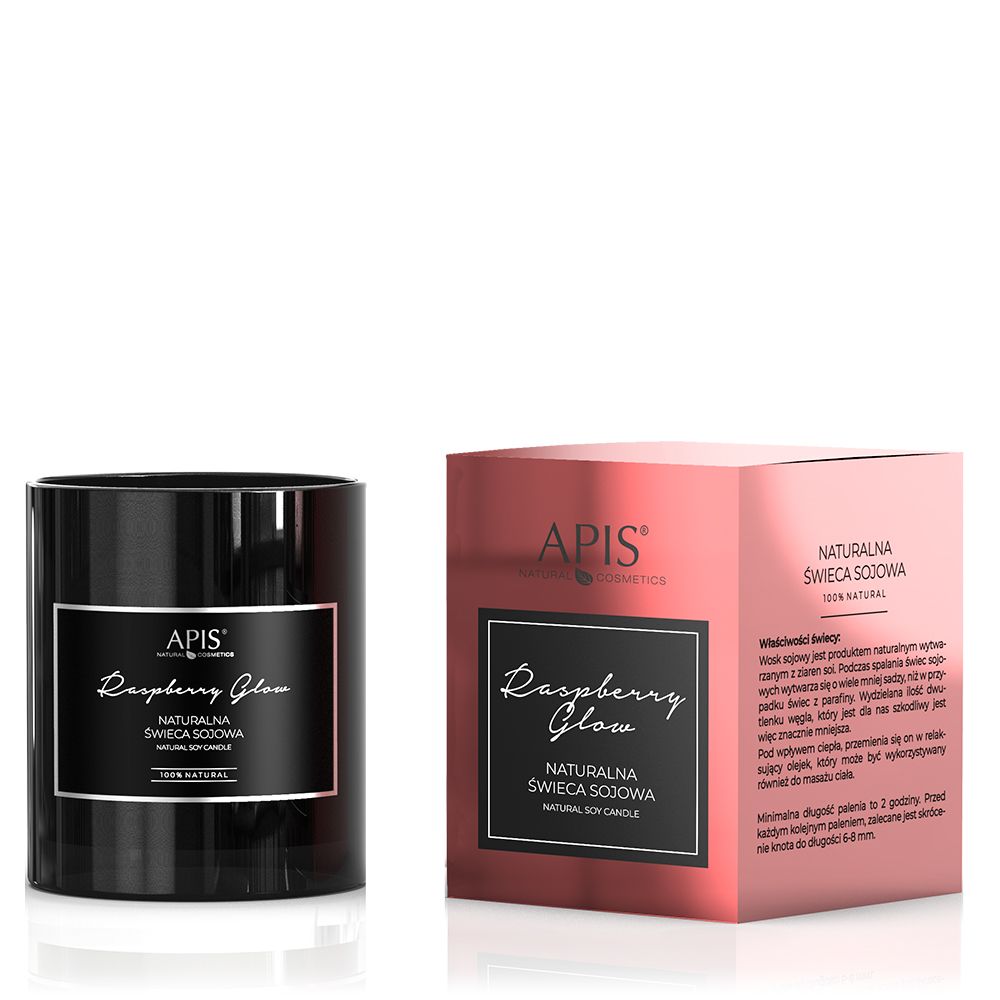APIS NATURAL RASPBERRY GLOW, Duft- und Massagekerze