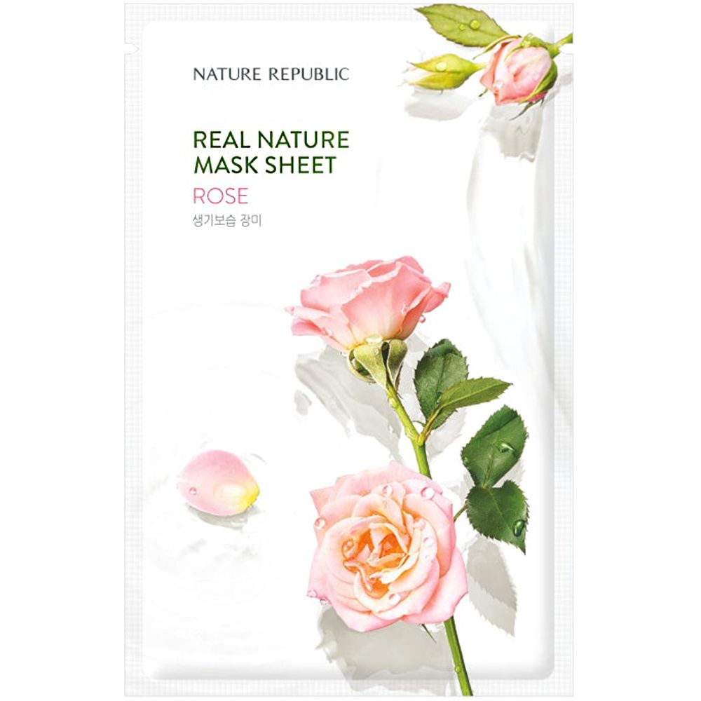 NATURE REPUBLIC Real Nature Rose Sheet Face mask