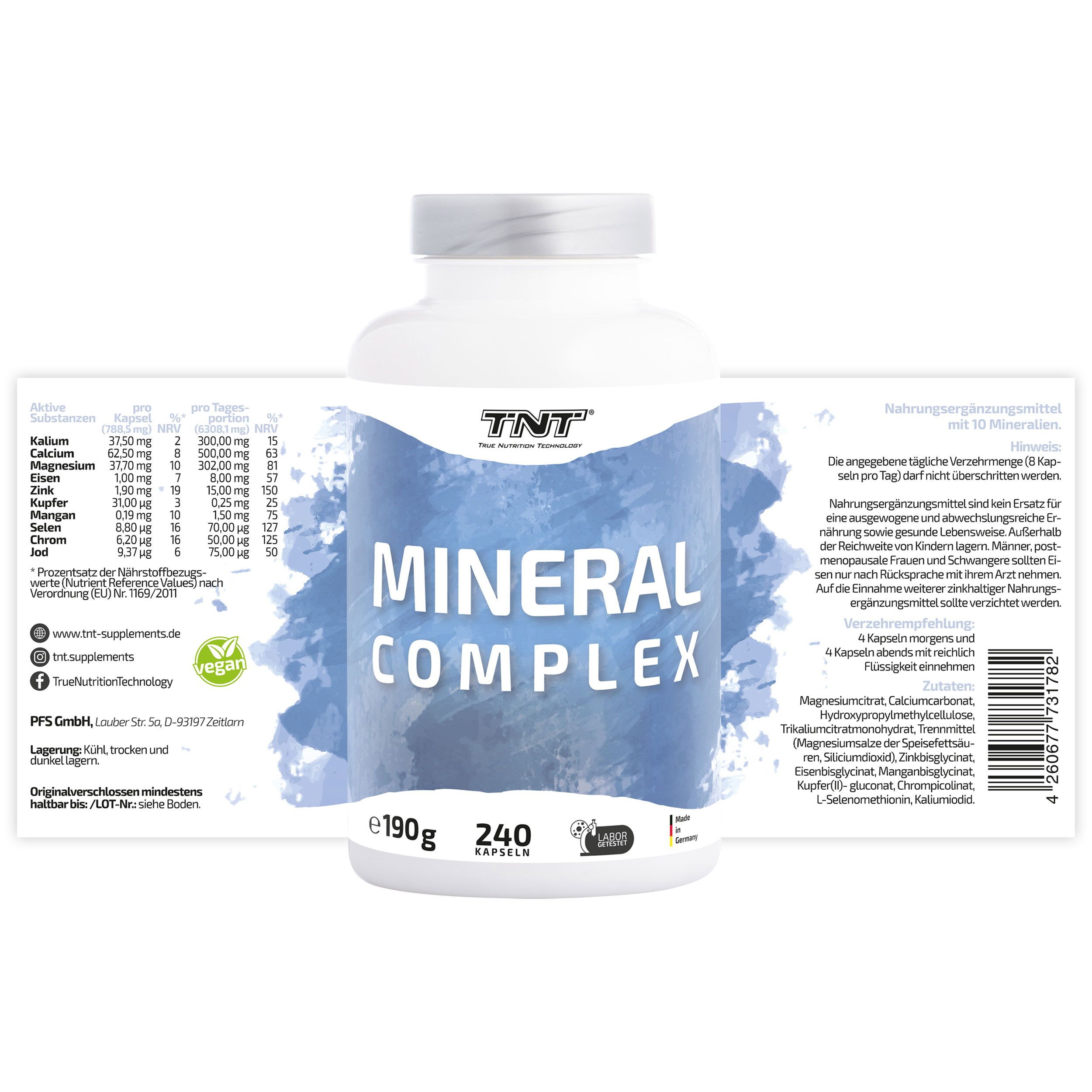 TNT Mineral Complex - 10 wichtige Mineralien