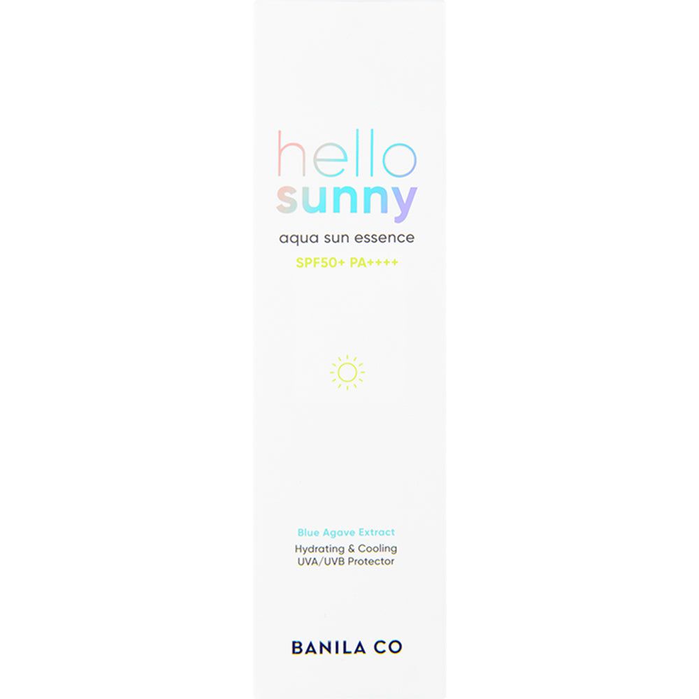 Verpackung BANILA CO Hello Sunny Aqua Sun Essence SPF50+ PA++++.