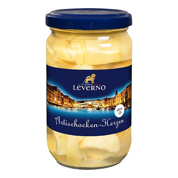 Leverno Artischocken-Herzen, geviertelt, ohne Öl