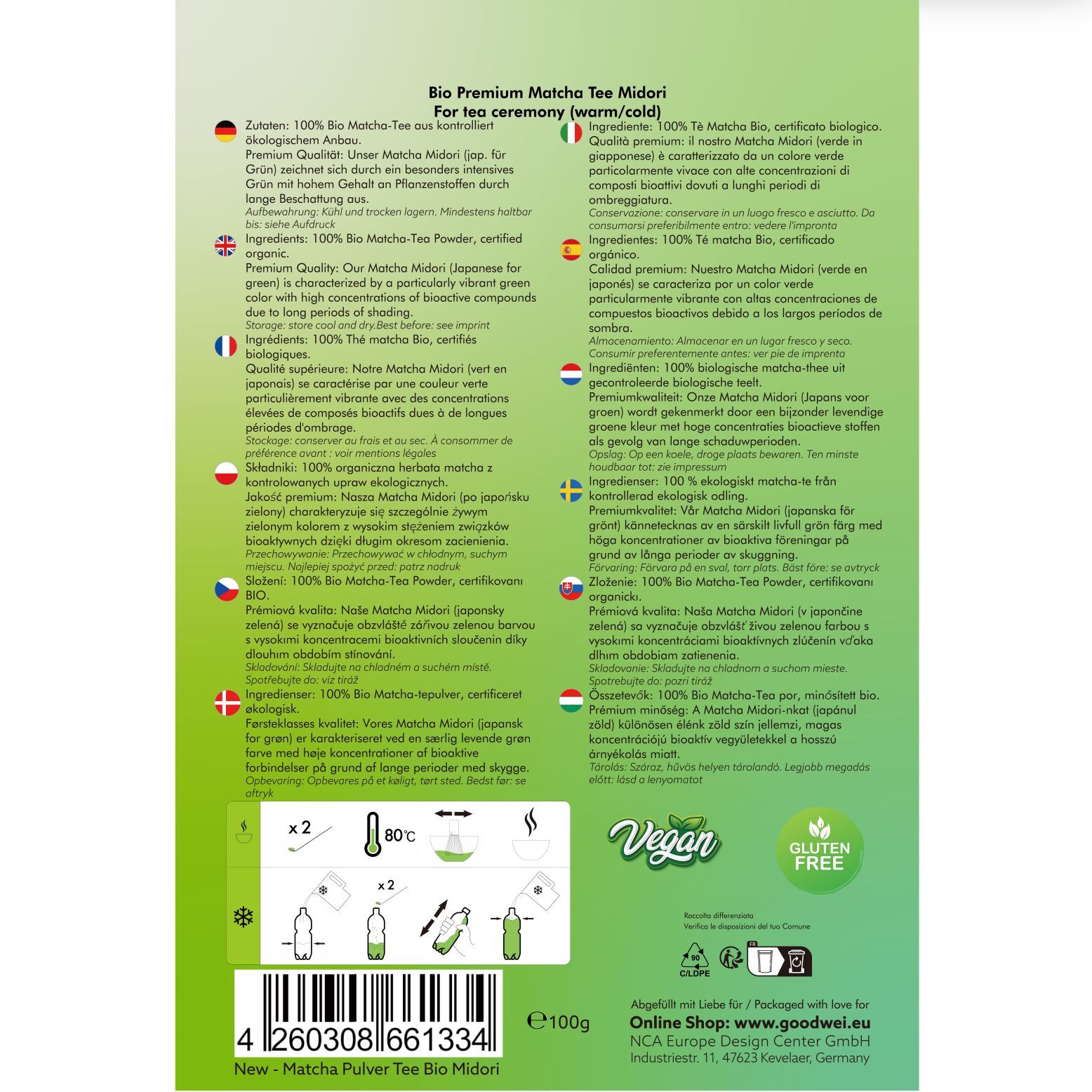Goodwei Bio Matcha Premium "Midori"