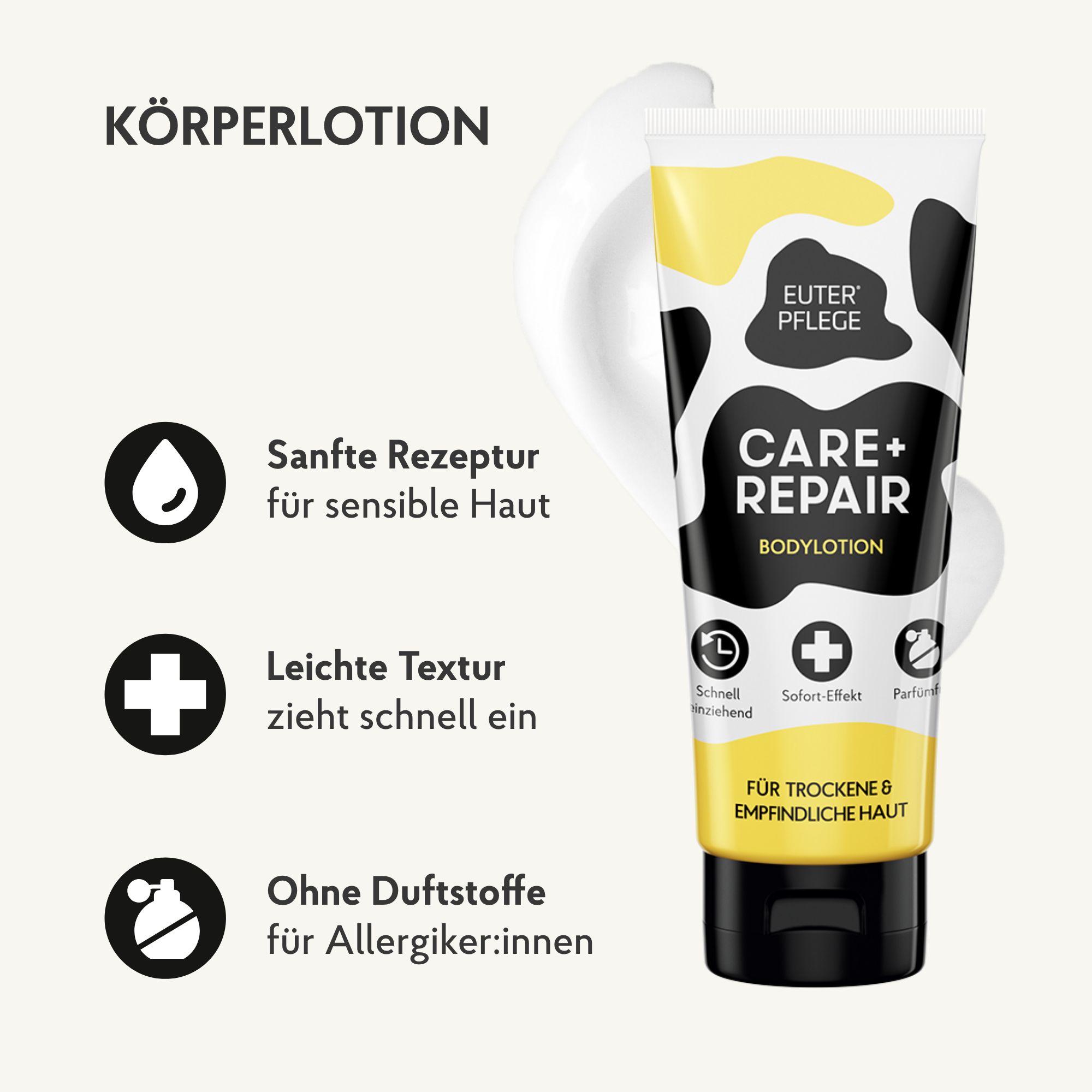 EUTERPFLEGE Care + Repair Bodylotion für raue und strapazierte Haut