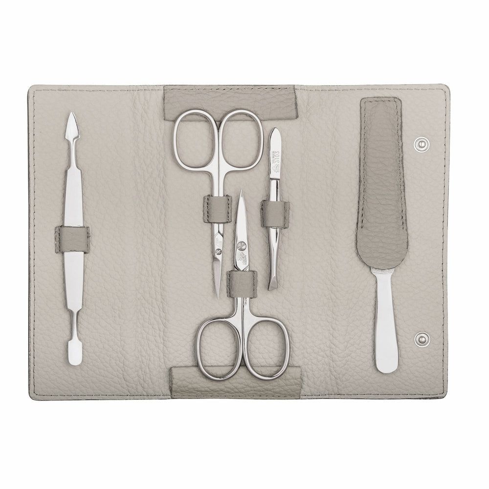 Erbe Solingen Maniküre Druckknopfetui 5-teilig Beige 1 St