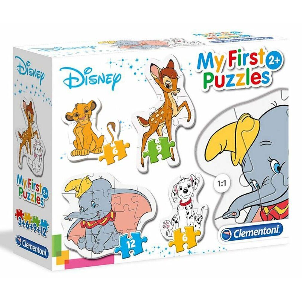 Disney Tierfreunde Mein erstes Puzzle 3-6-9-12teilig