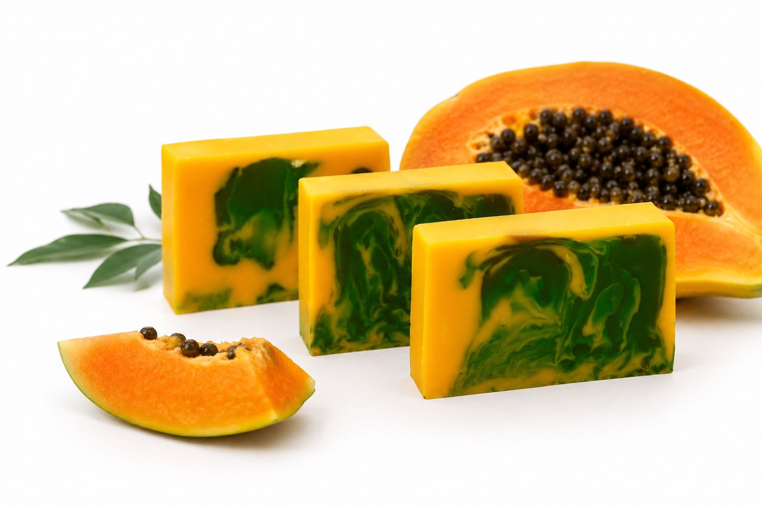 Nesbel Seife Papaya – exotisch & fruchtig | Glycerin Ziegenmilch 300 g