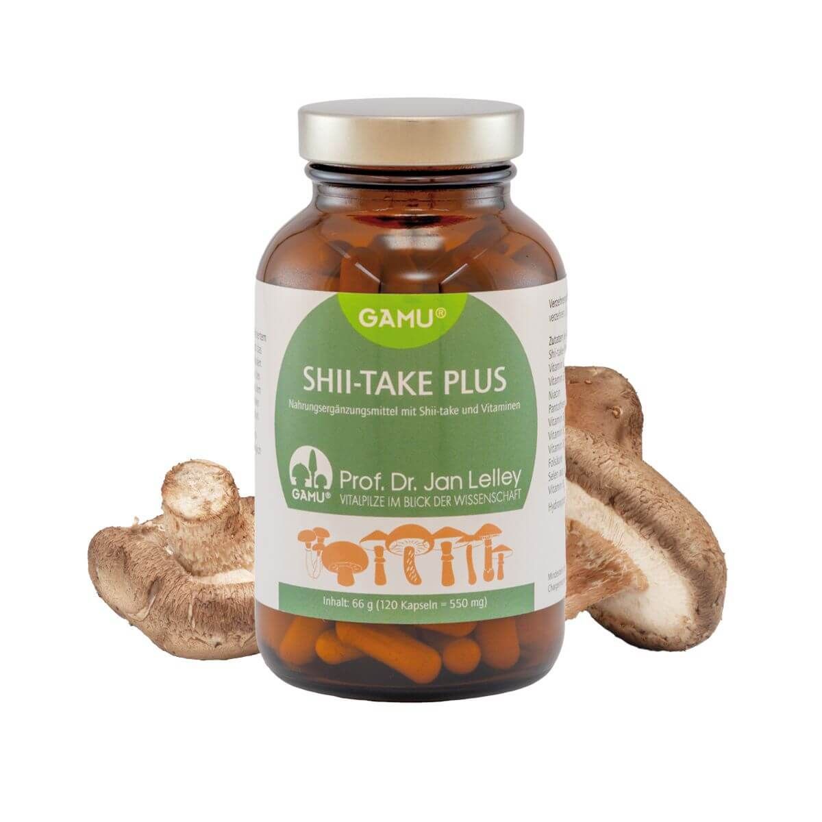 Gamu, Shii-take plus, nach Prof. Dr. Lelley 120 St Kapseln
