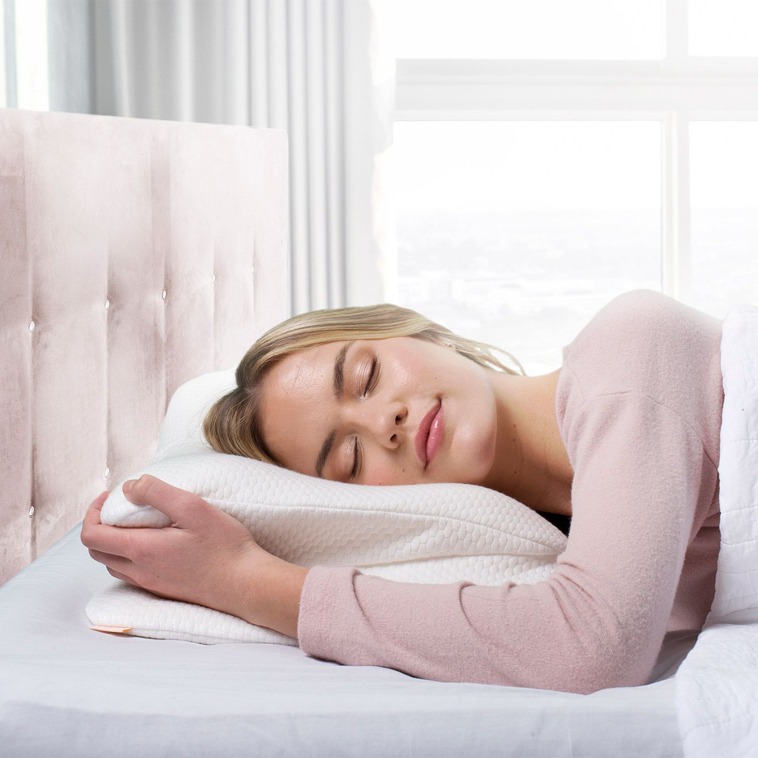MediaShop Dreamolino Angel Sleeper Kissen für Seitenschläfer und Rückenschläfer