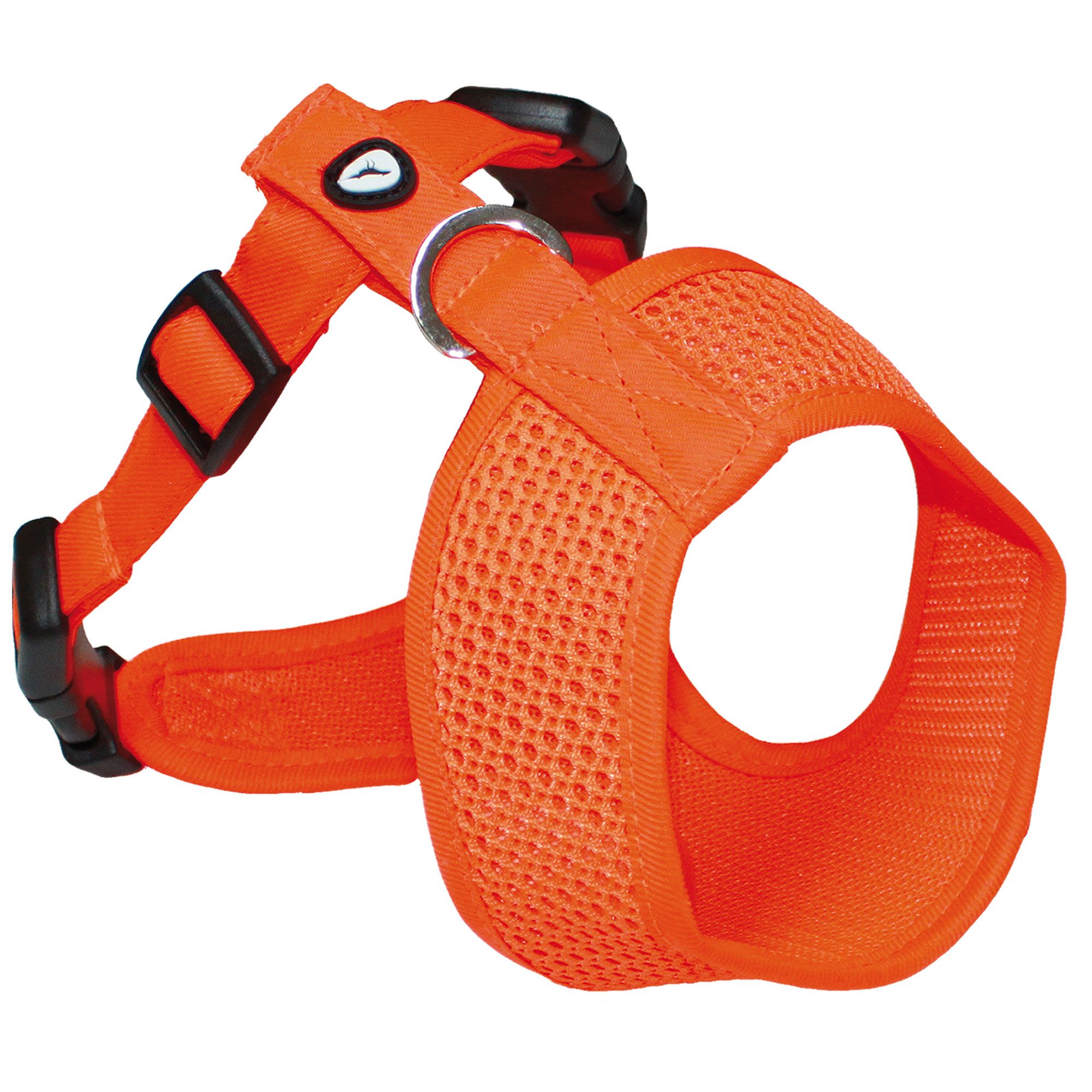 Mesh-Original Leichtgeschirr Gr. L - orange leichtes neonfarbiges Hundegeschirr, Hundeleine, Brustg