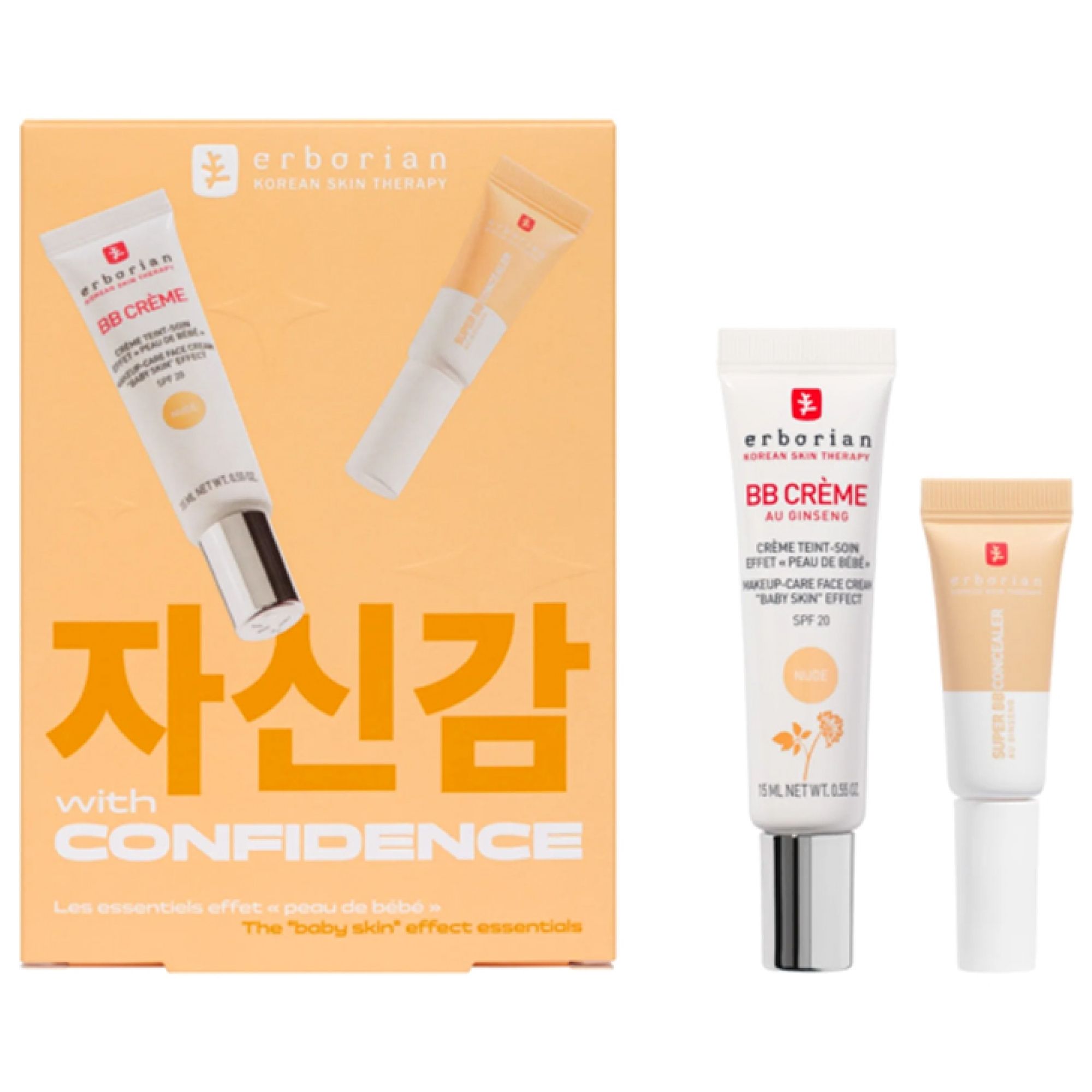 Erborian With Confidence Set The Essentials Baby Skin Effect (Farbton: Gold)