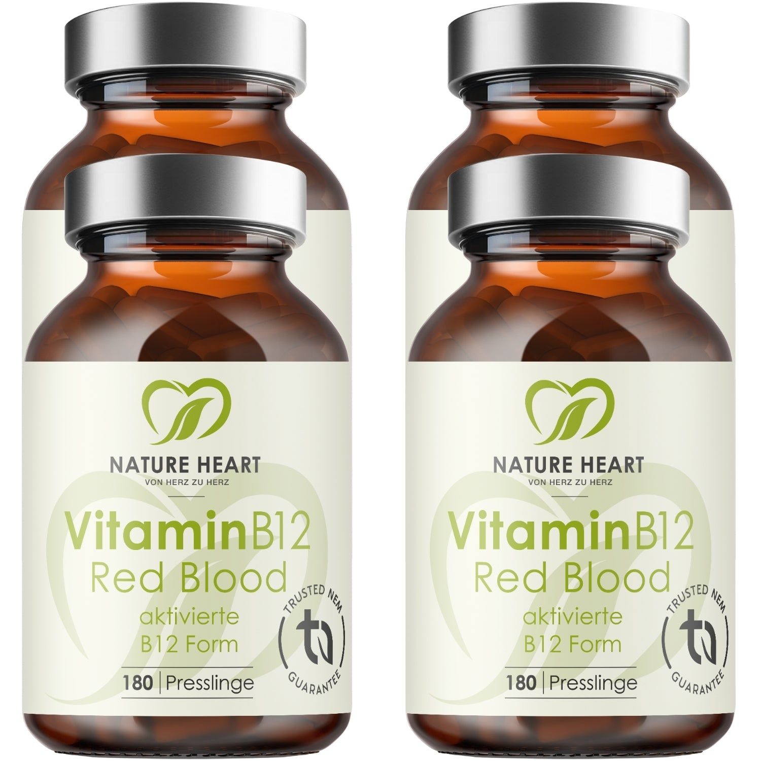 Nature Heart Vitamin B12 Red Blood 4x180 St Kapseln