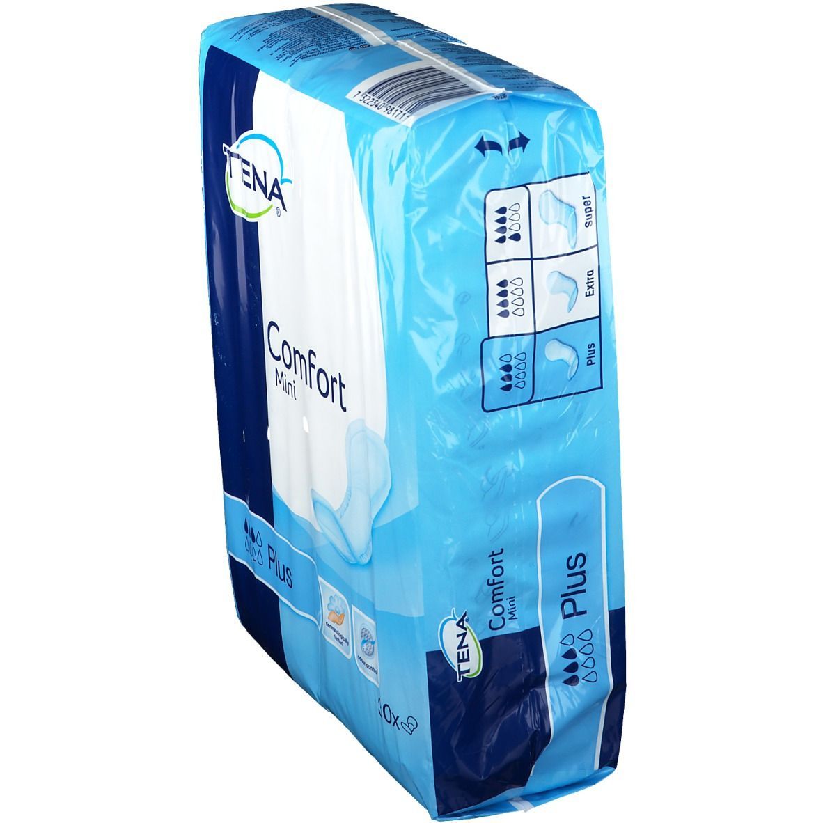 Verpackung von TENA Comfort Mini Plus Einlagen.
