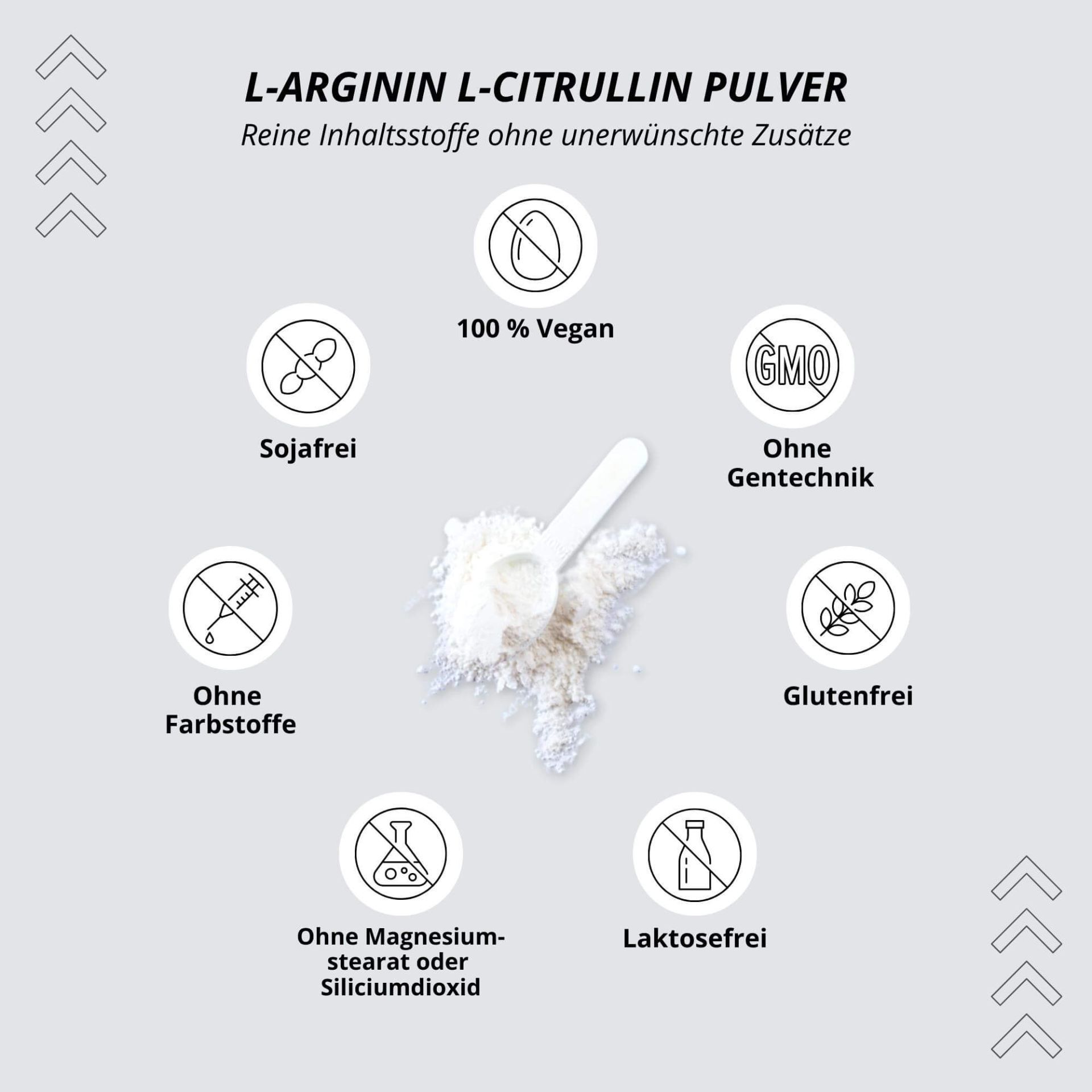 Nutri+ L-Arginin L-Citrullin Mix 600 g Pulver