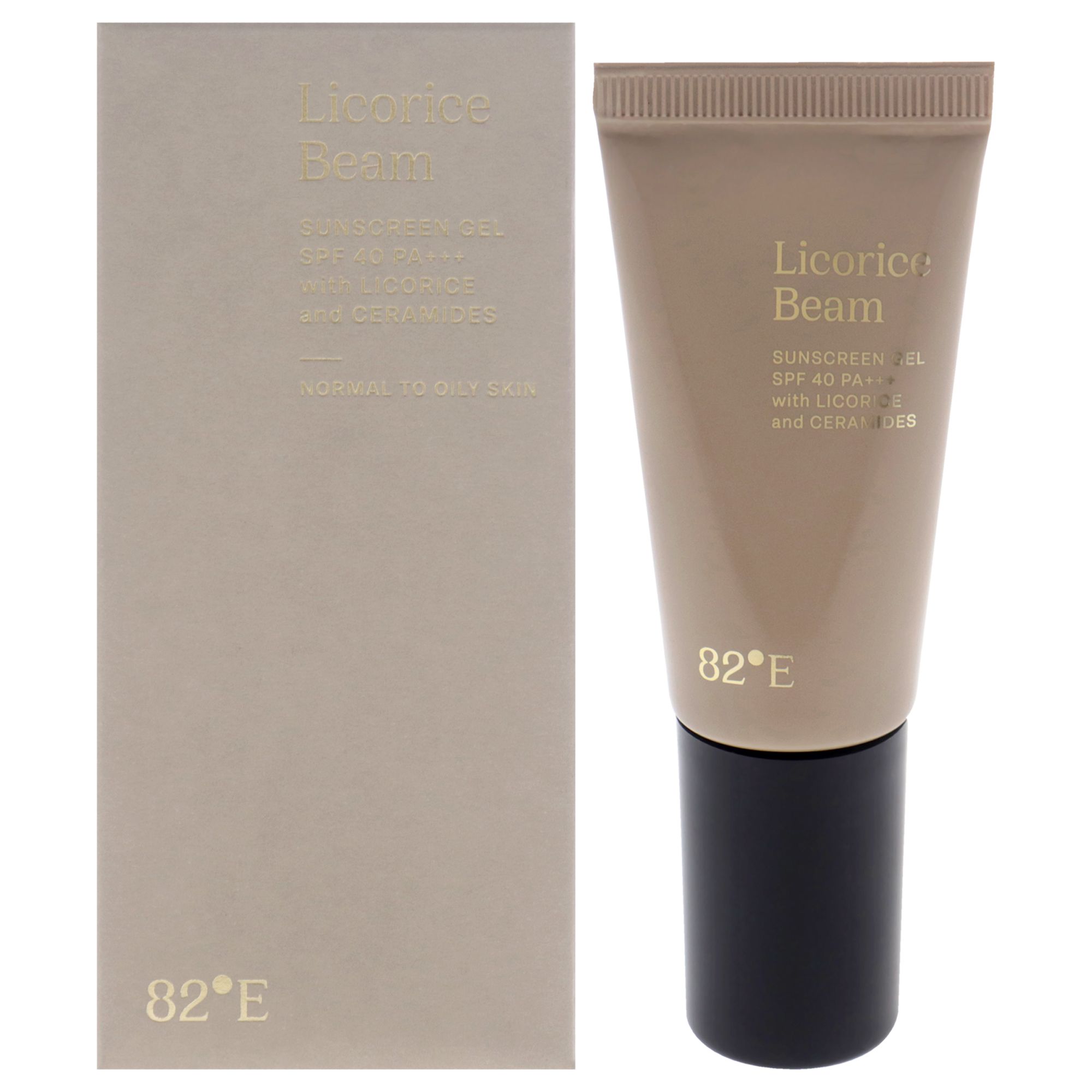 Licorice Beam Sunscreen Gel SPF 40 PA+ by 82°E 14,79 ml