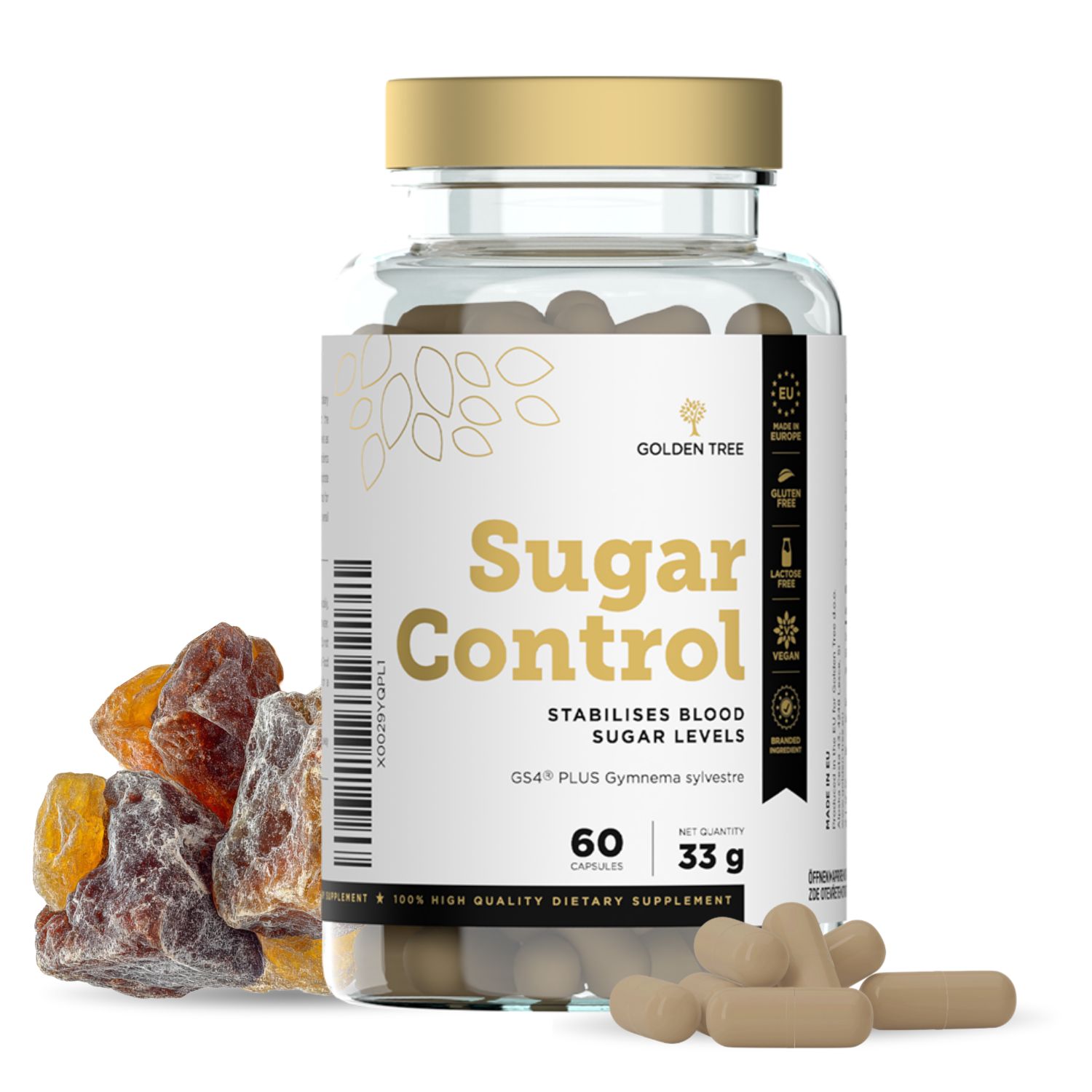 Golden Tree Sugar Control Kapseln, 60 Stück.
