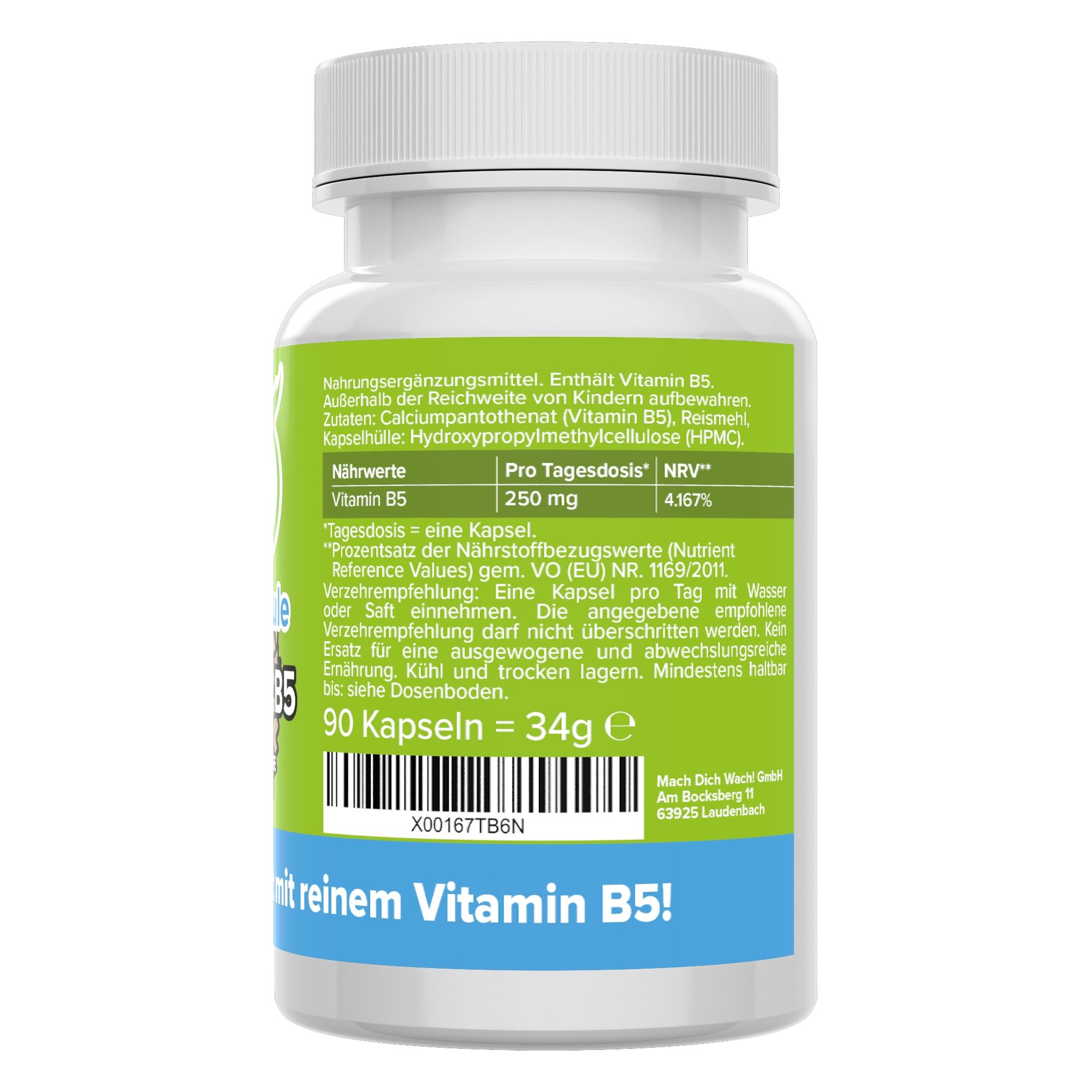 Vitamin B5 Kapseln - Vitamineule® 90 St