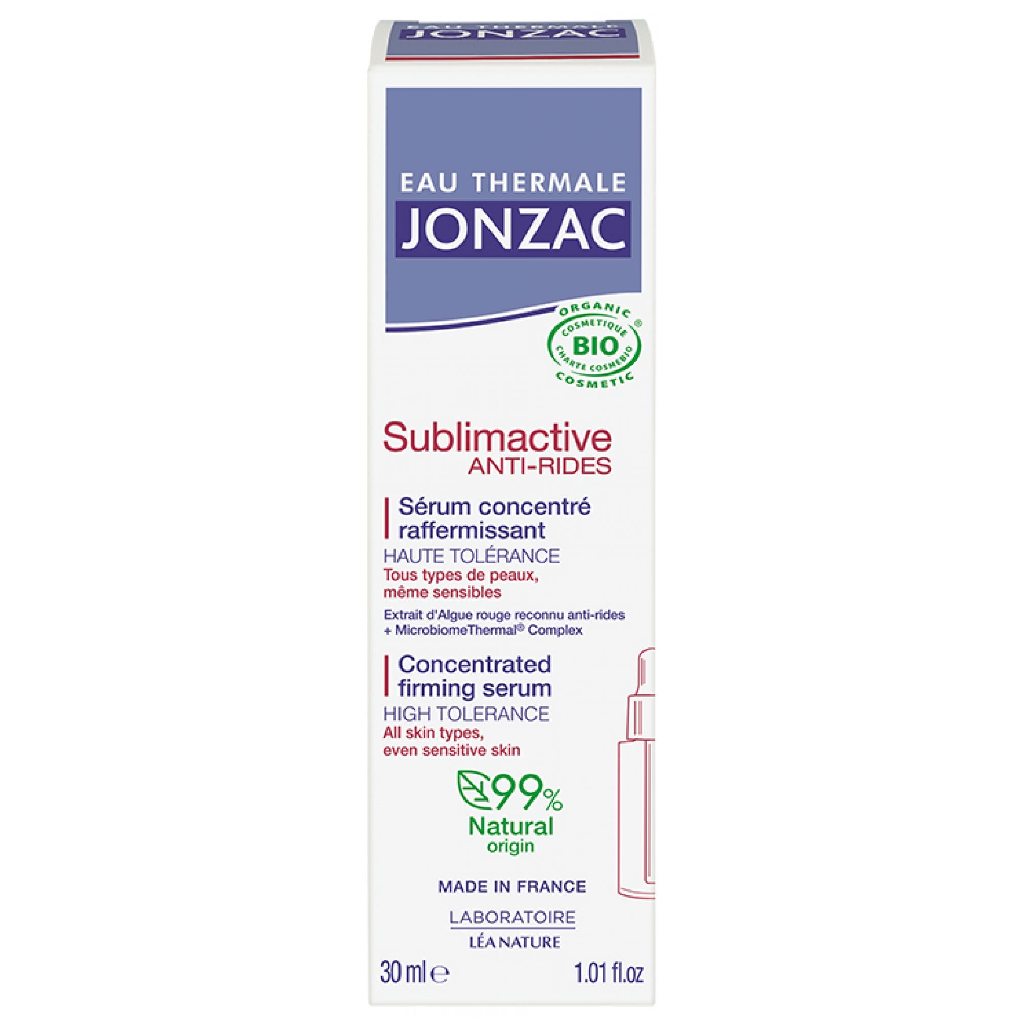 Jonzac Sublimactive Bio-Thermalwasser-Stärkungsserum-Konzentrat 4,1x3,6x13,4 cm