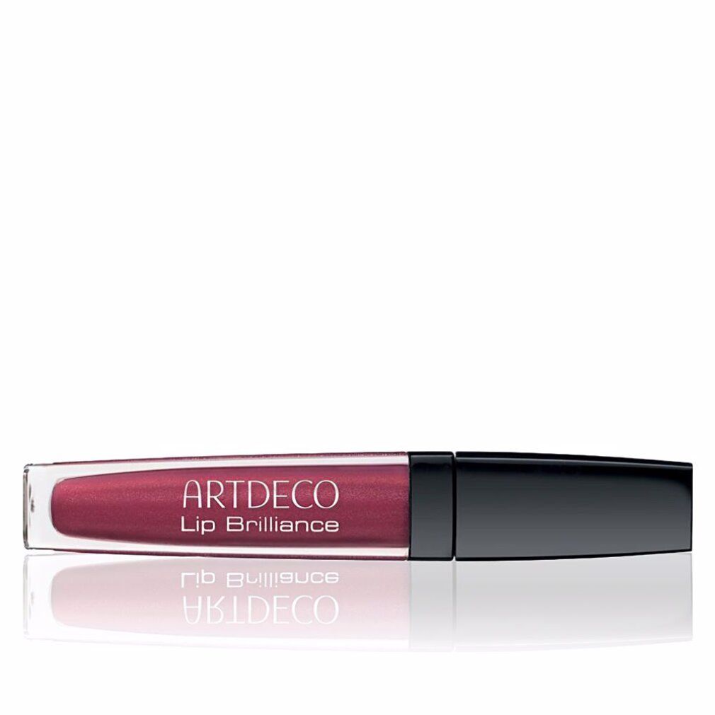 Lipgloss mit schwarzem Deckel. Aufschrift: ARTDECO Lip Brilliance. Farbton: Rosa.
