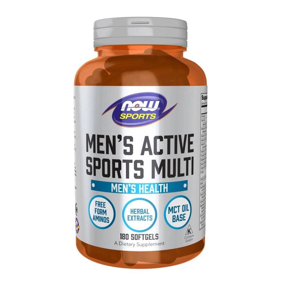NOW Foods Men's Active Sports Multi 180 St Weichkapseln