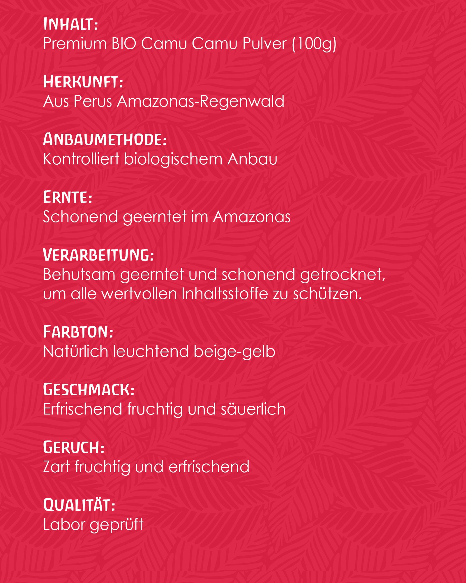 Tausendkraut Camu Camu Pulver BIO